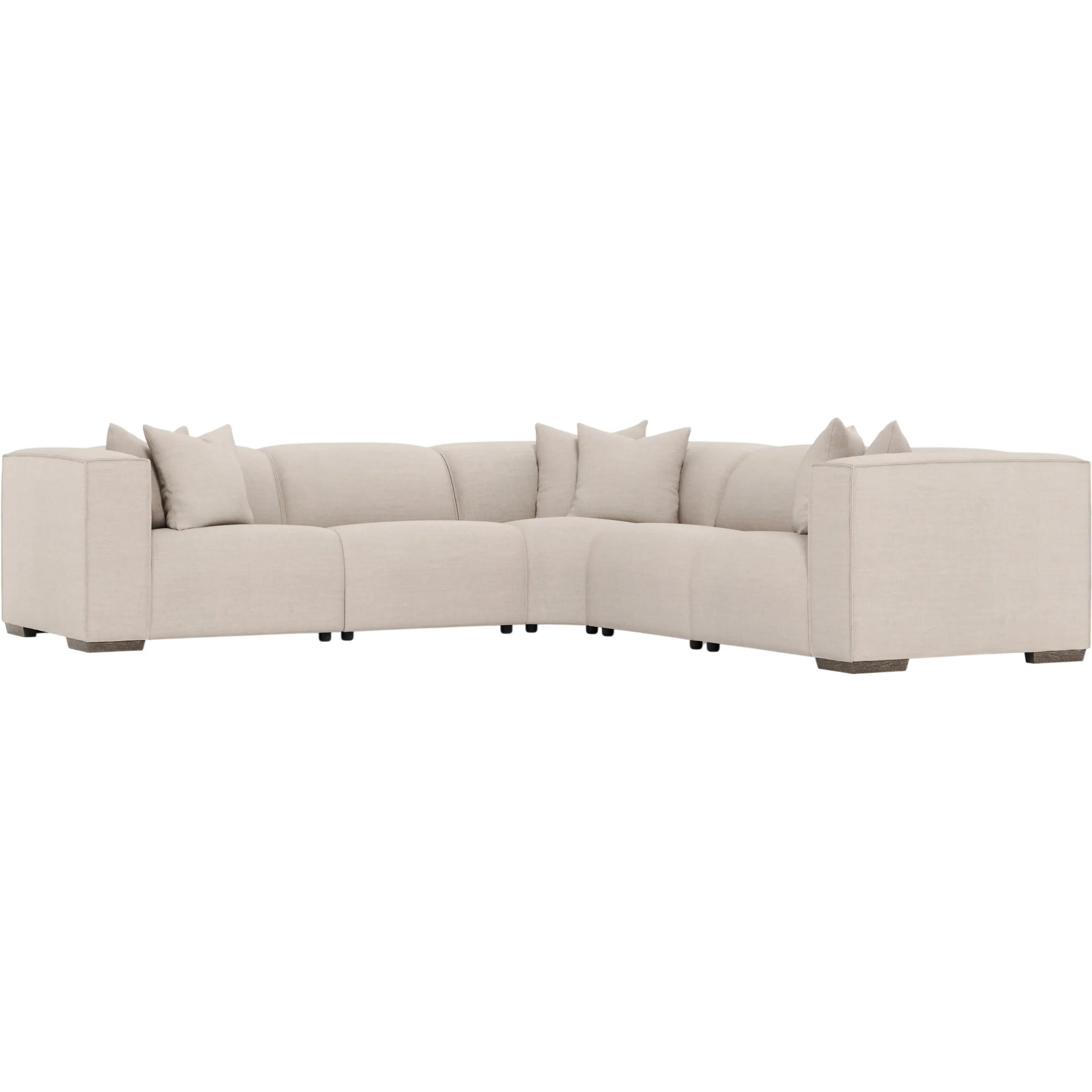 5 Piece Bliss Fabric Power Motion Sectional