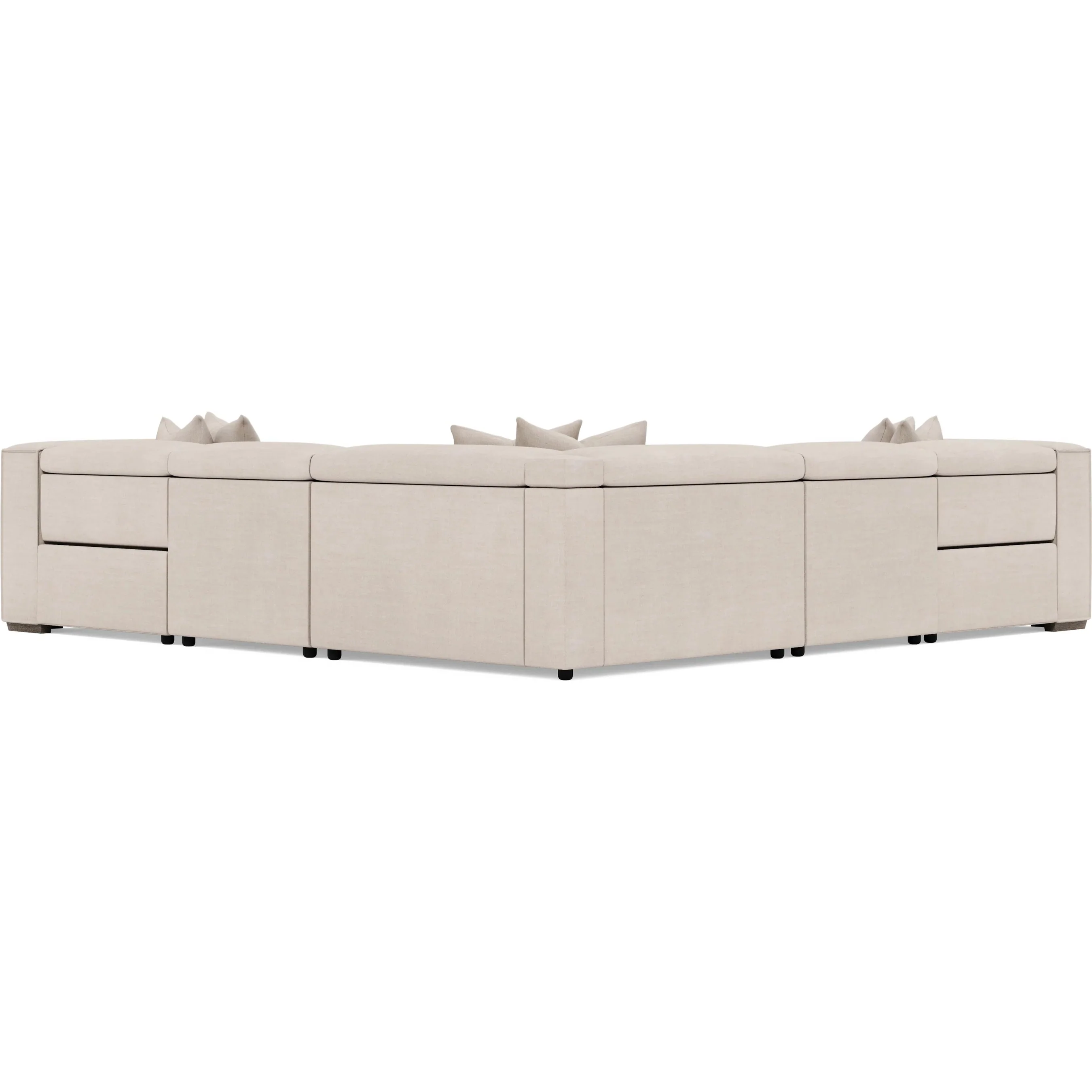 5 Piece Bliss Fabric Power Motion Sectional - Image 4