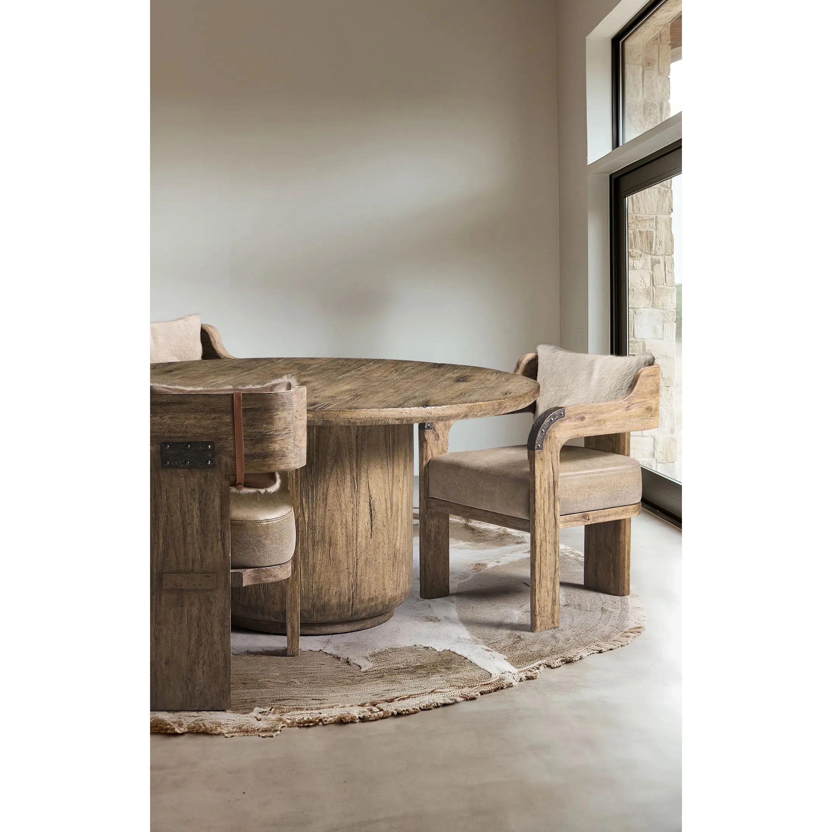 60" Stone Ridge Round Dining Table - Image 9