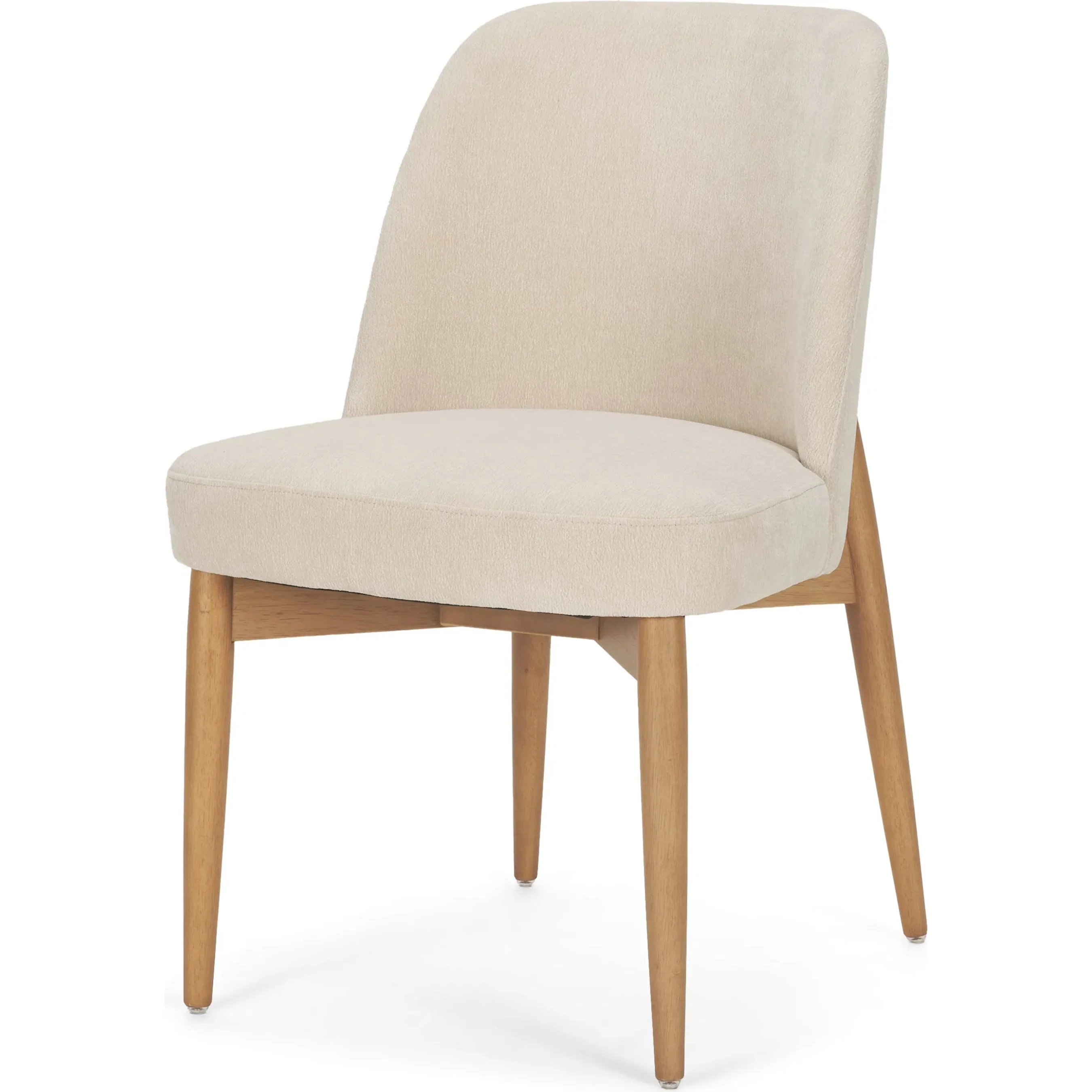 Abbie Curve Fabric Dining Chair (Set of 2) - Image 2