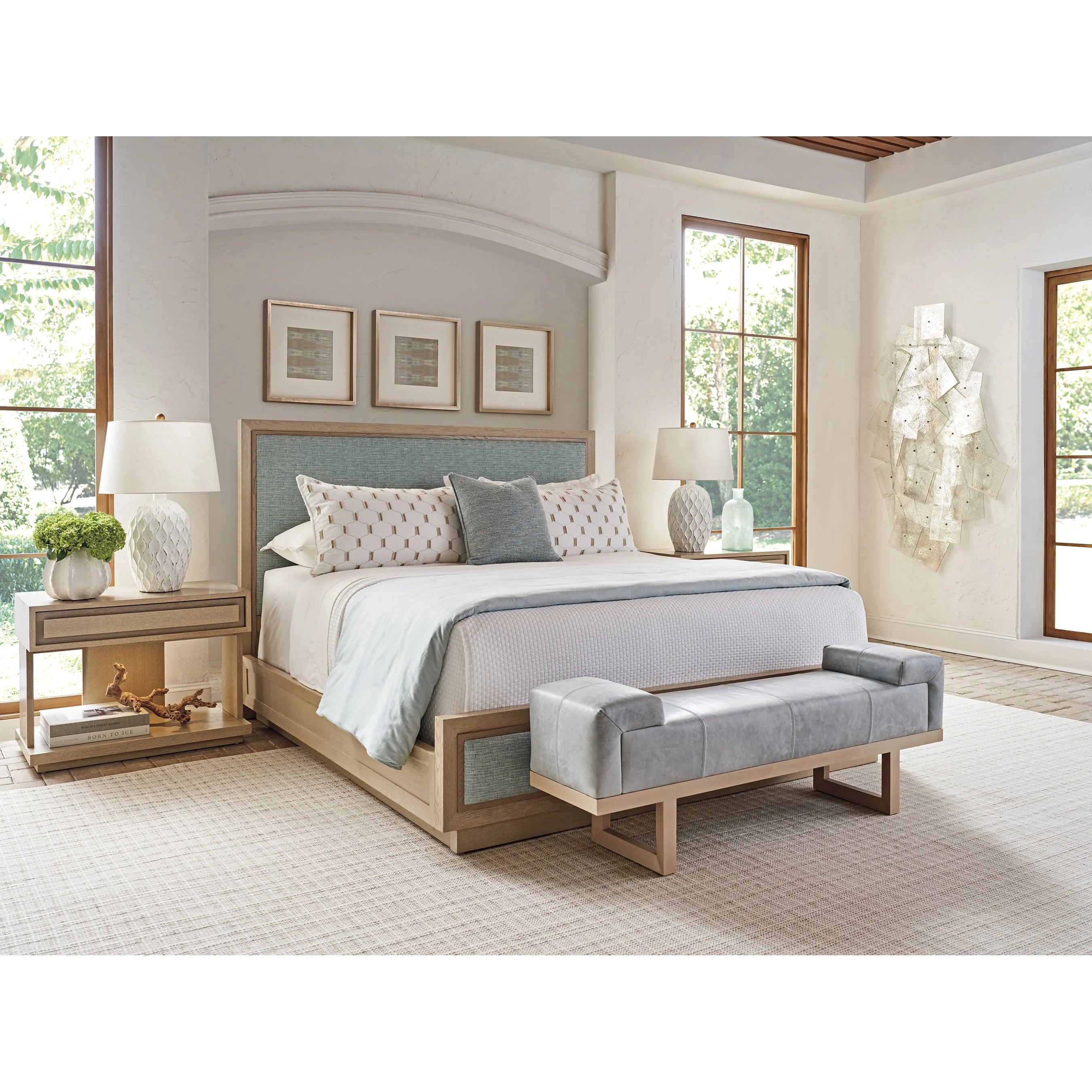 Abbott Leather Bench - Image 3