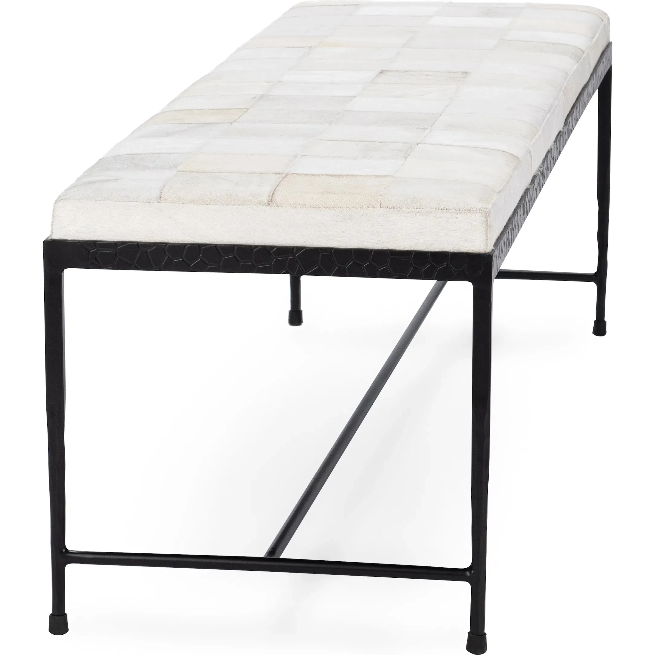 Achen Hair on Hide Bench - Image 12