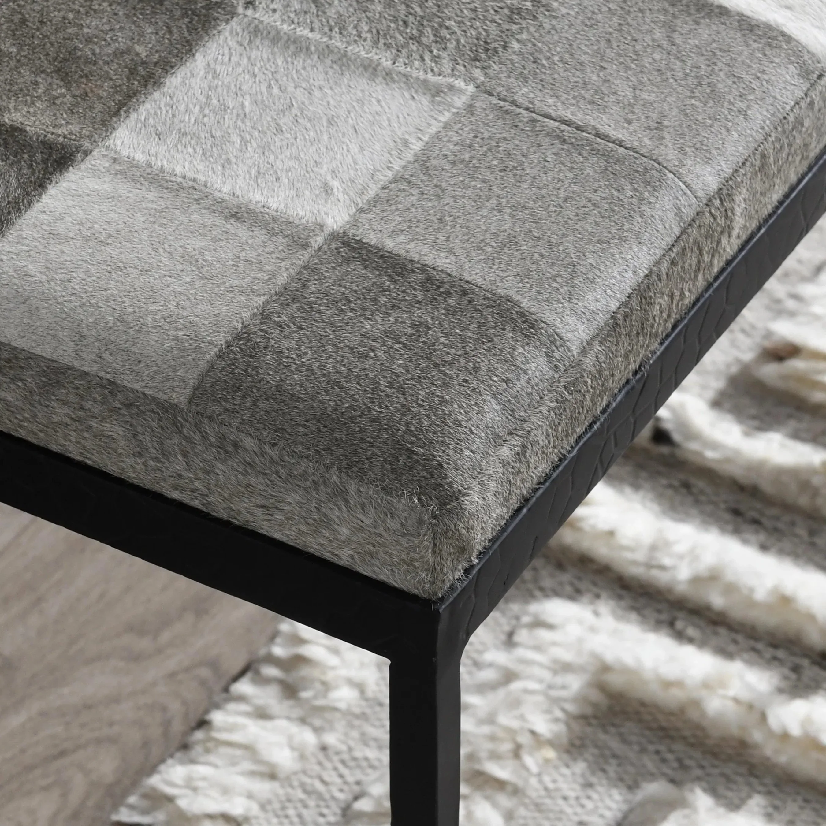 Achen Hair on Hide Bench - Image 20