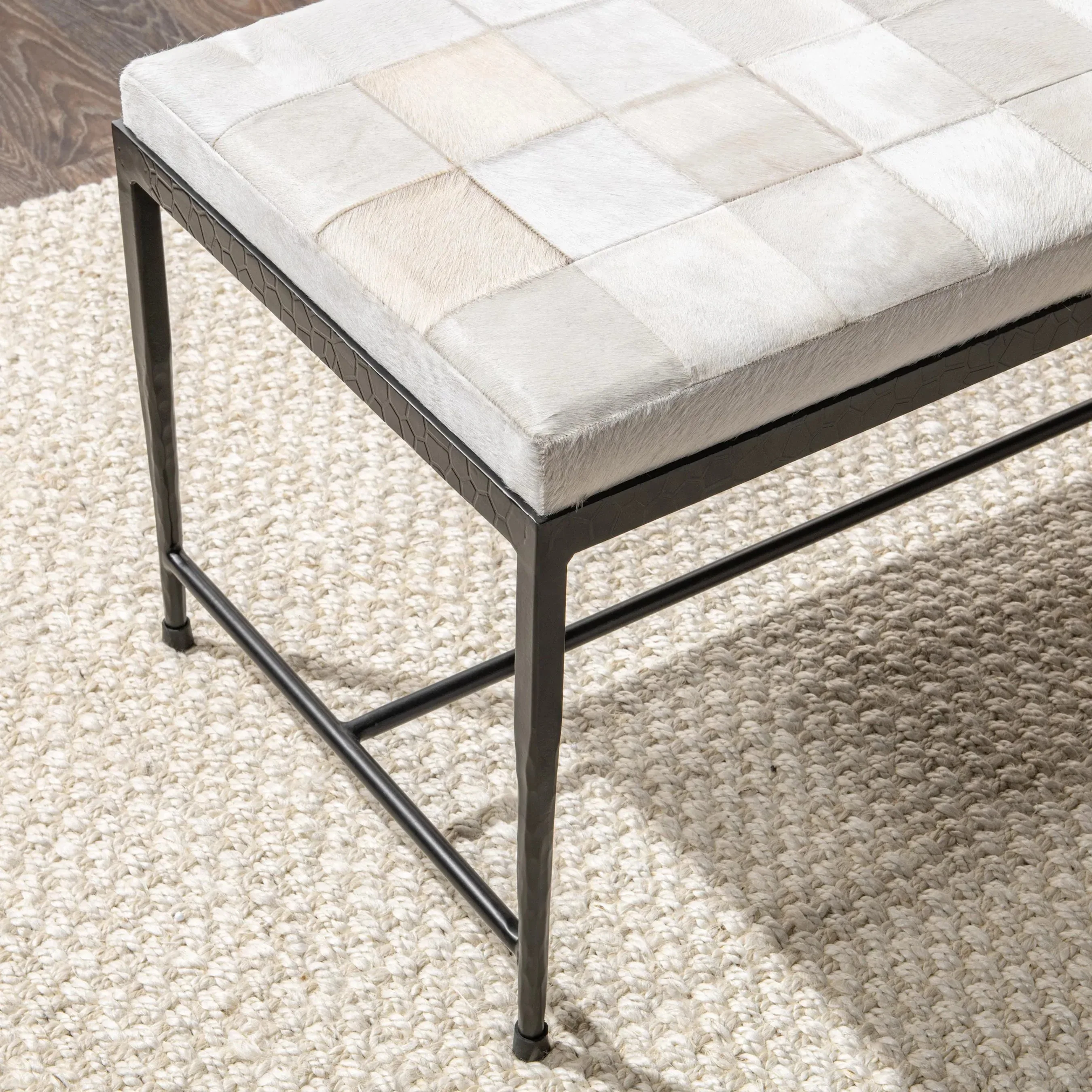 Achen Hair on Hide Bench - Image 34