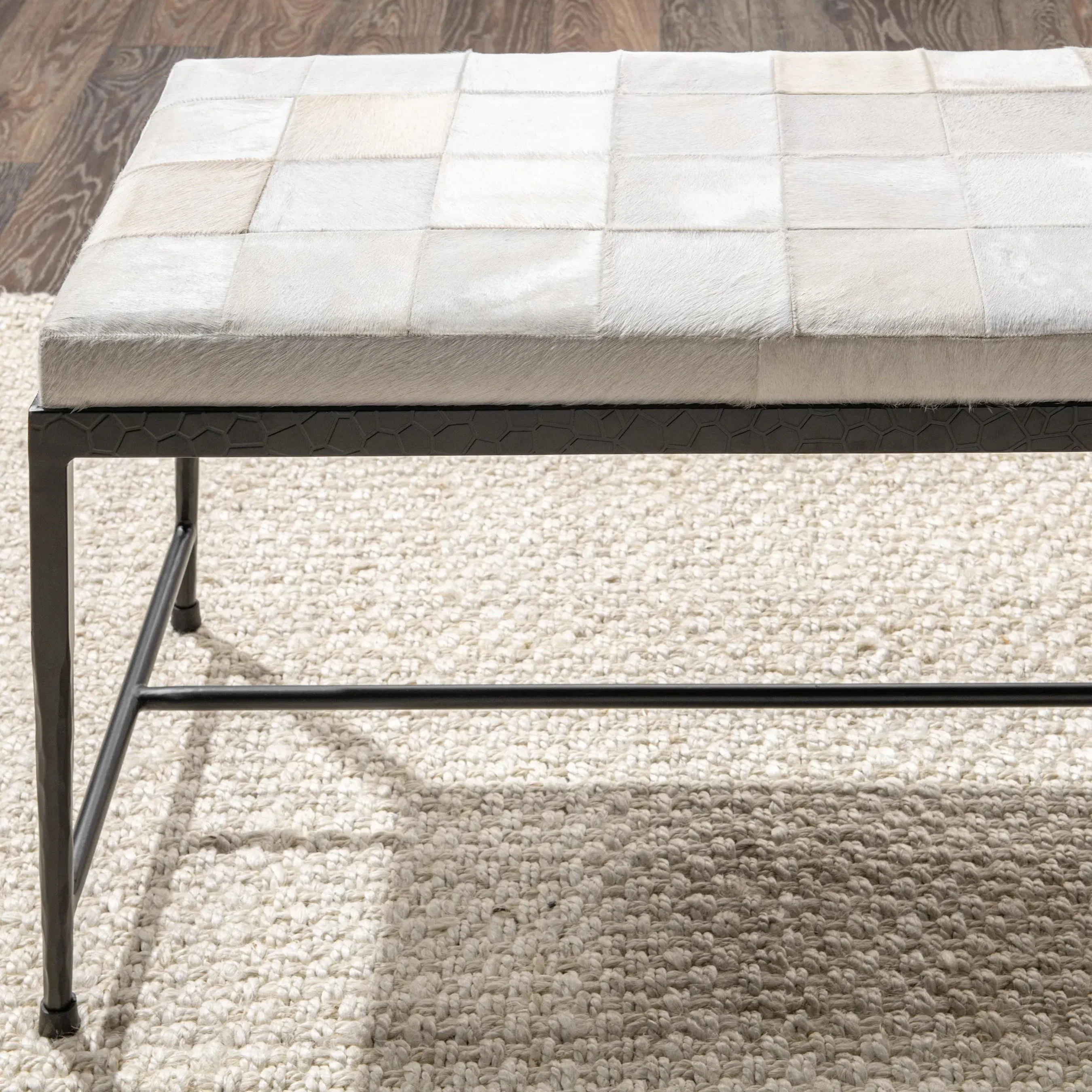 Achen Hair on Hide Bench - Image 37