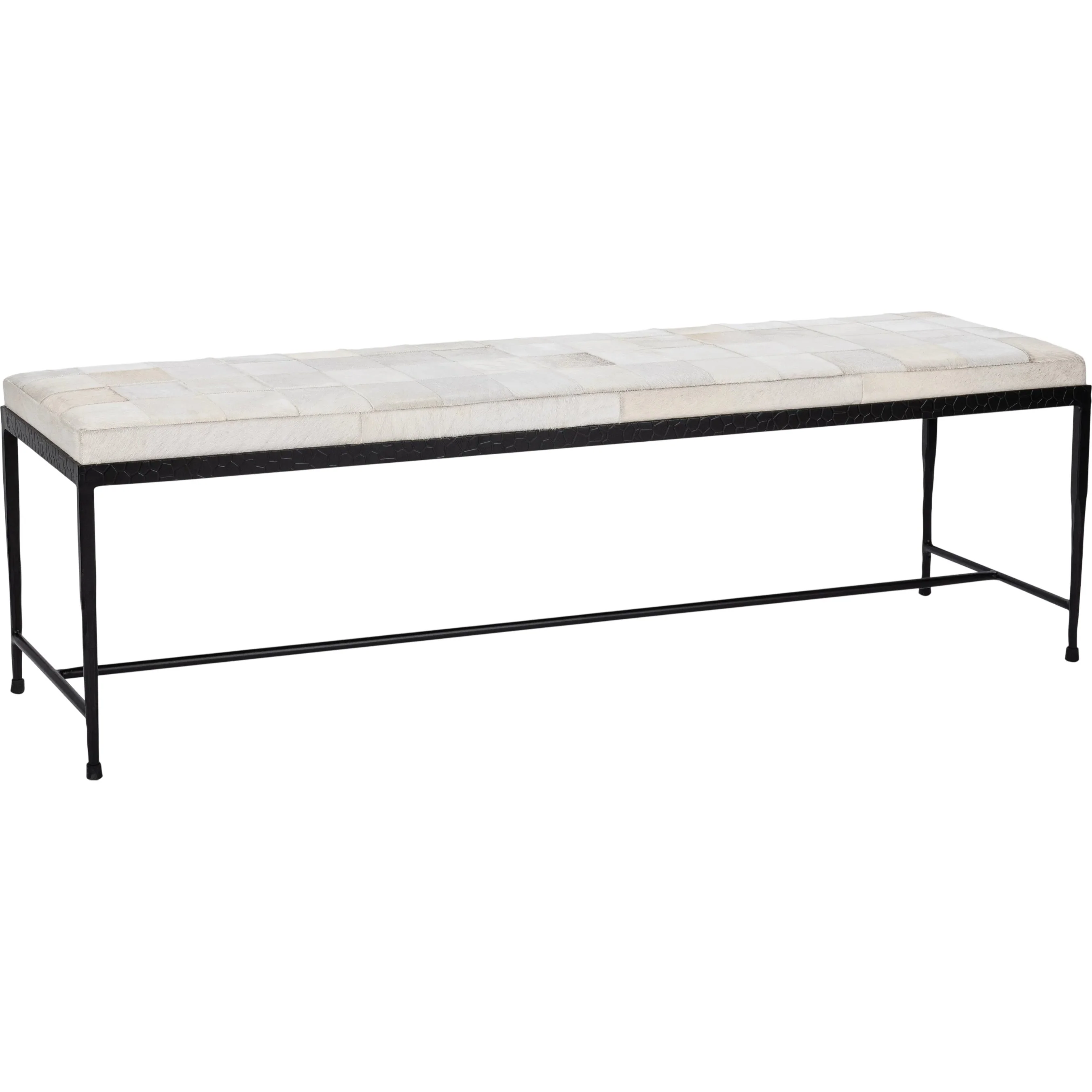 Achen Hair on Hide Bench - Image 4