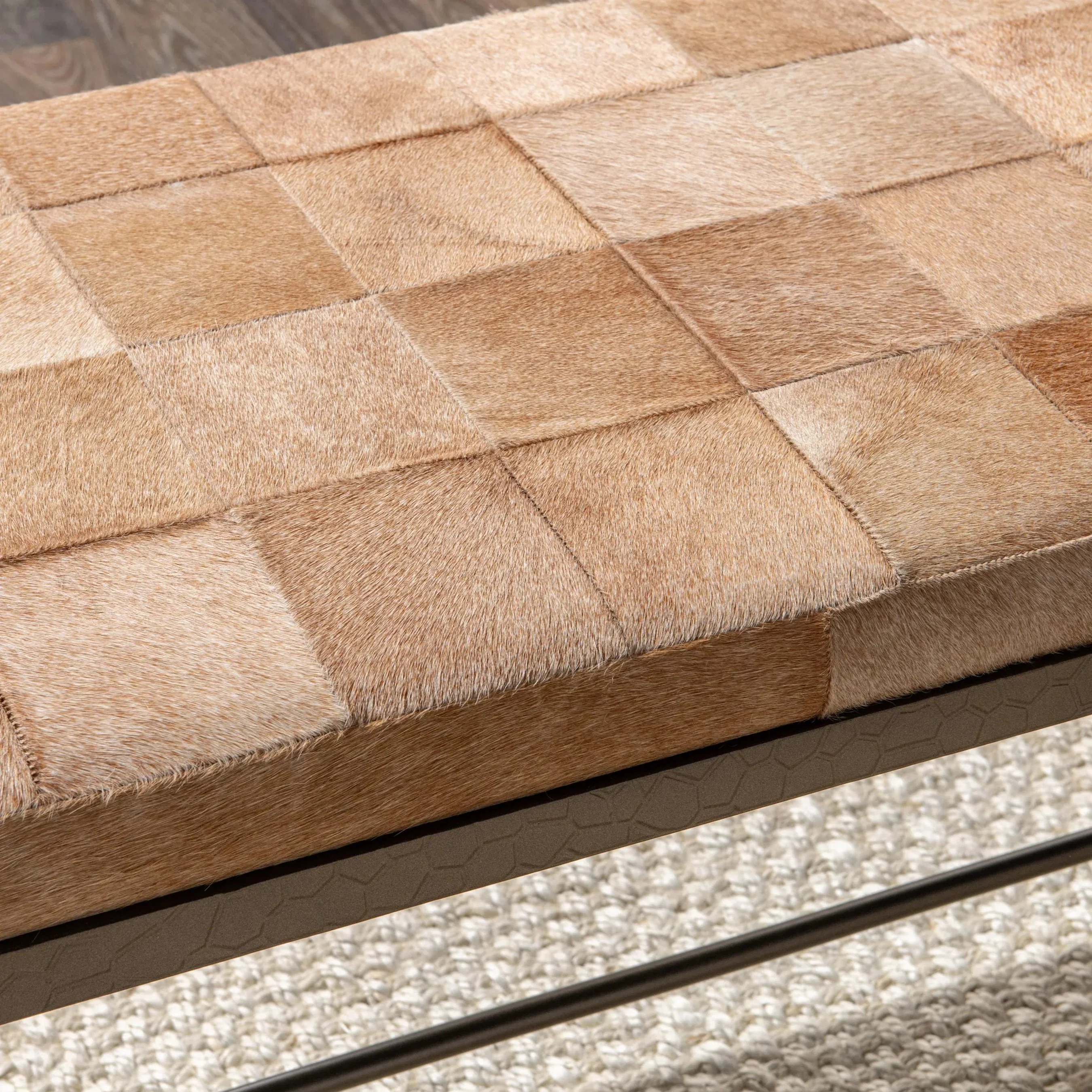 Achen Hair on Hide Bench - Image 42