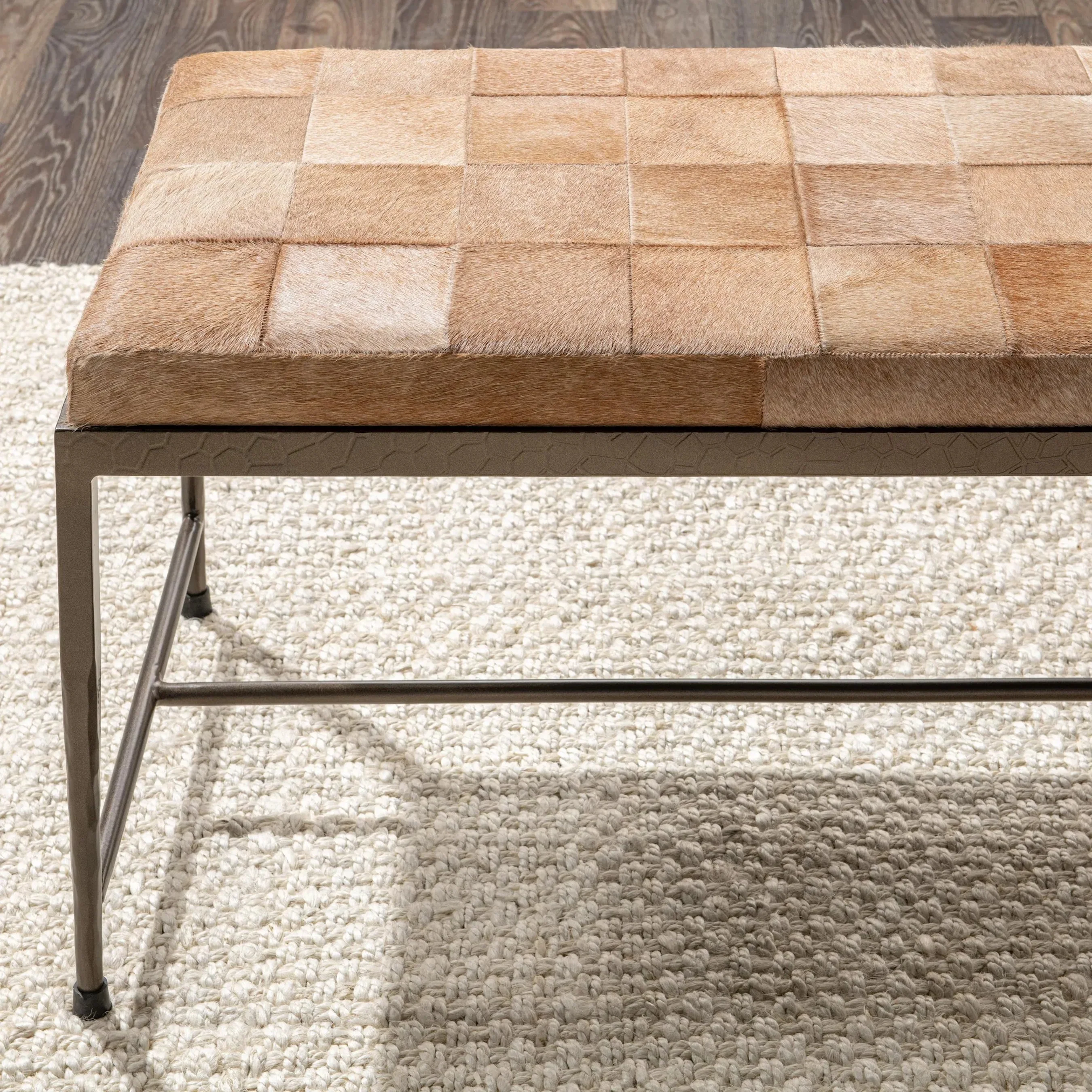 Achen Hair on Hide Bench - Image 43