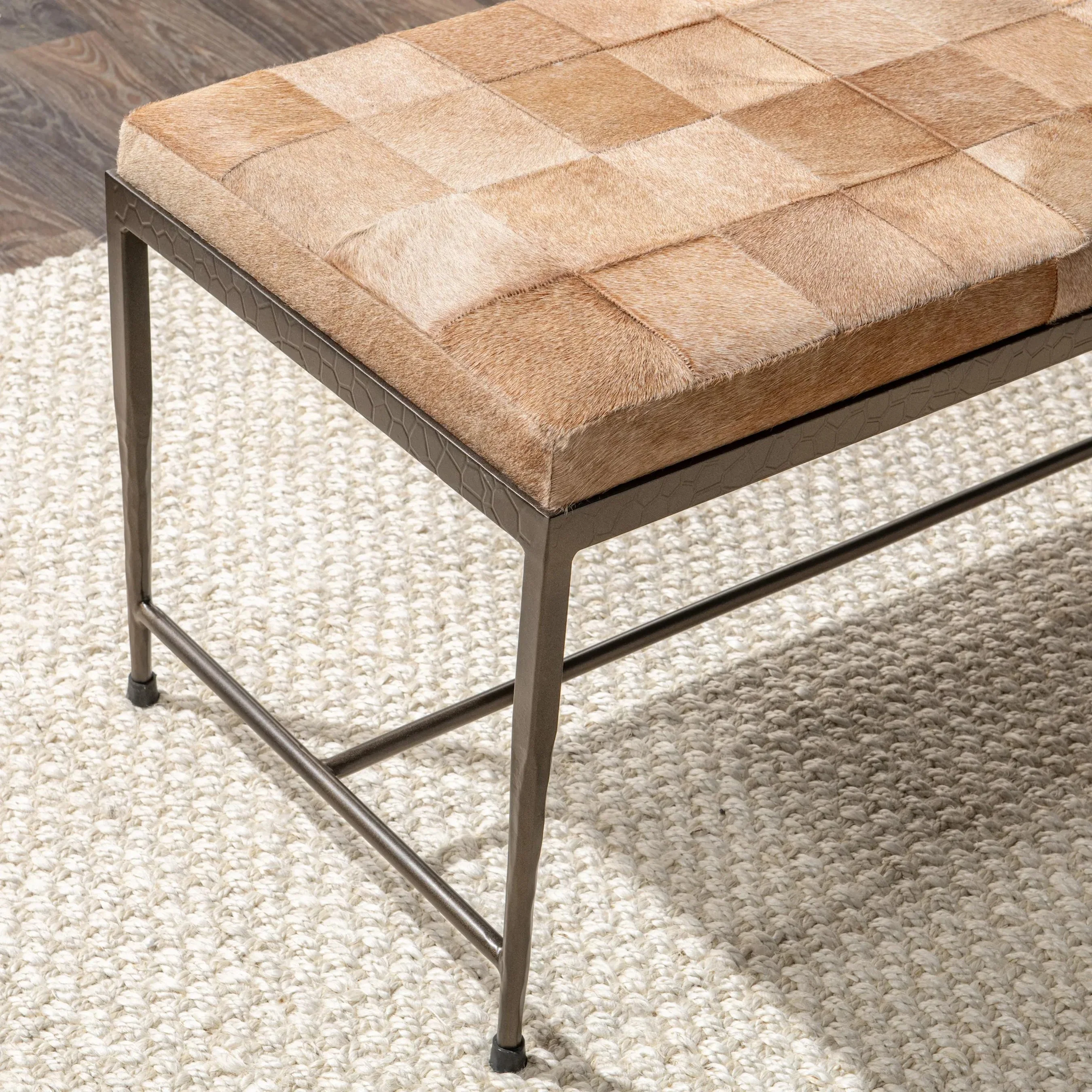 Achen Hair on Hide Bench - Image 44