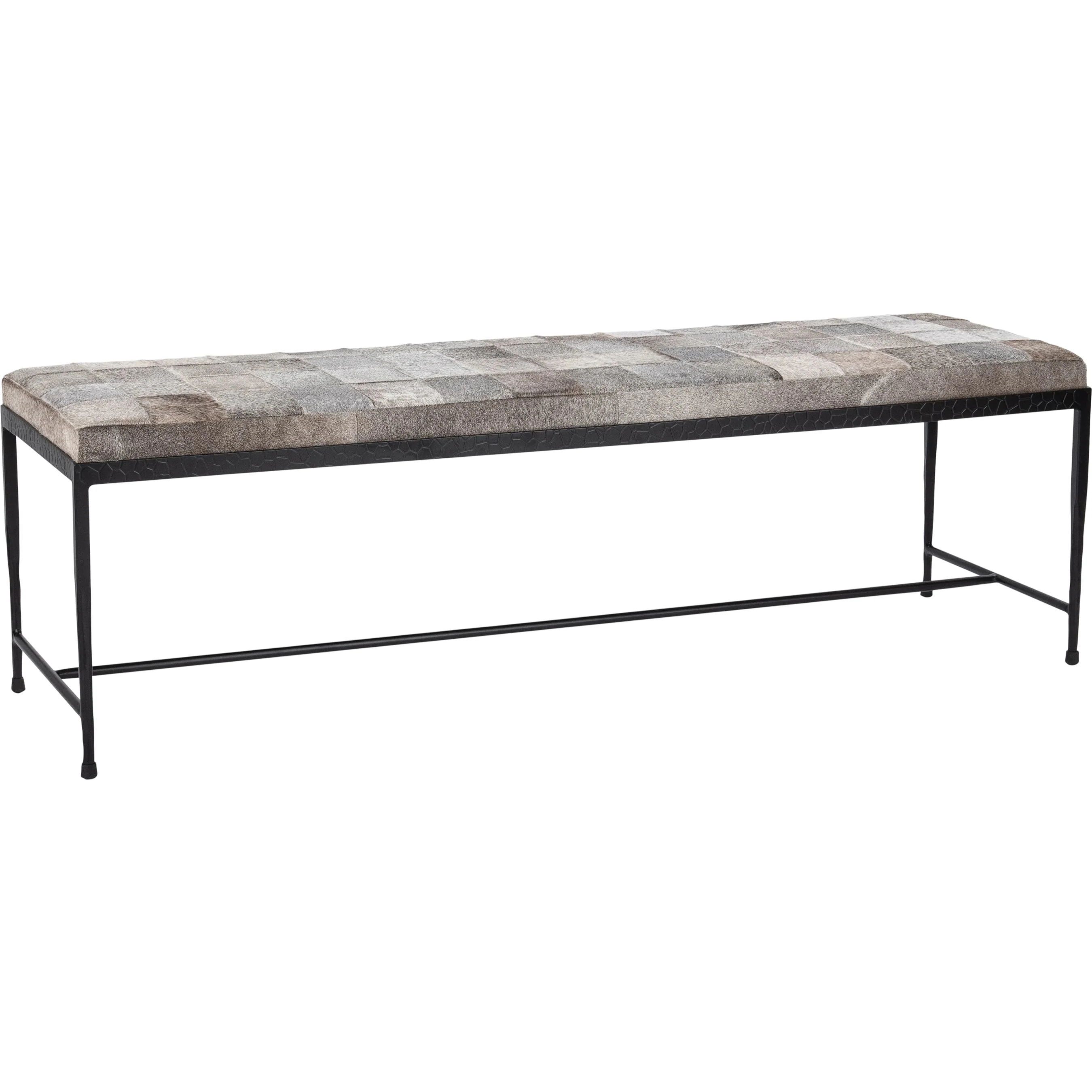 Achen Hair on Hide Bench - Image 5