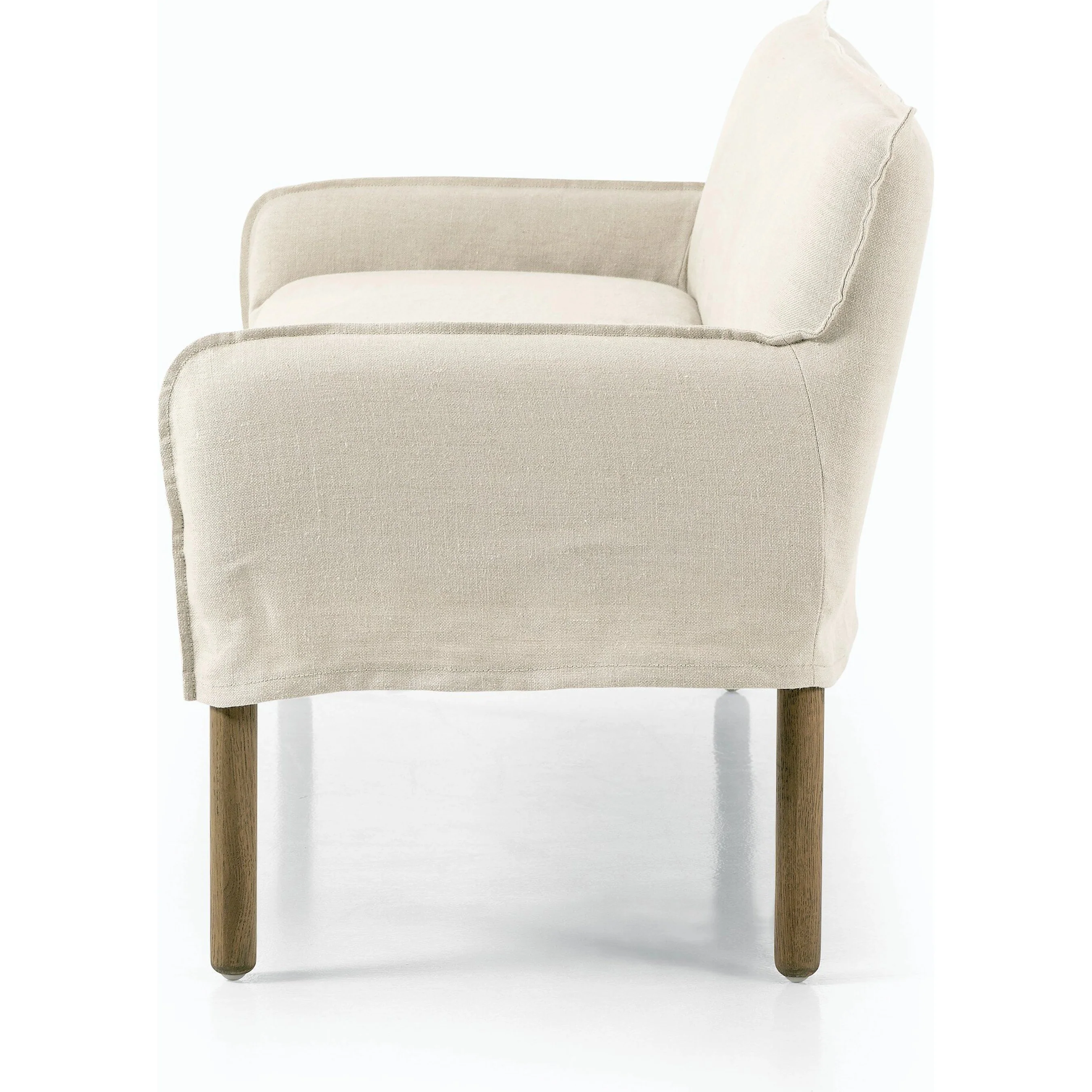 Addington Slipcover Bench - Image 3