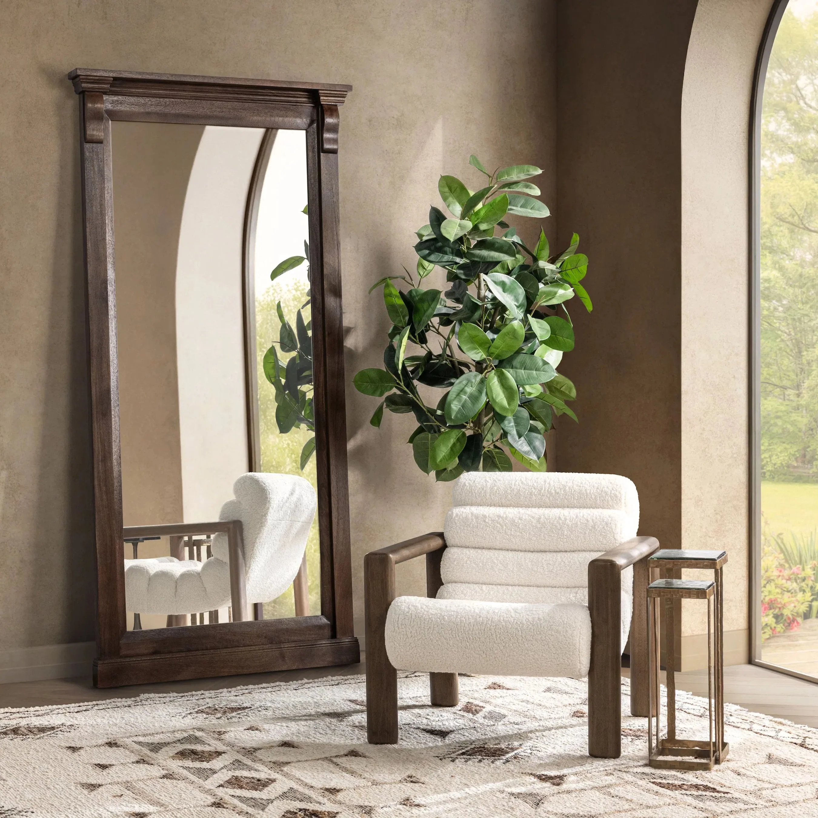 Adelaide Solid Mango Wood Floor Mirror - Image 6