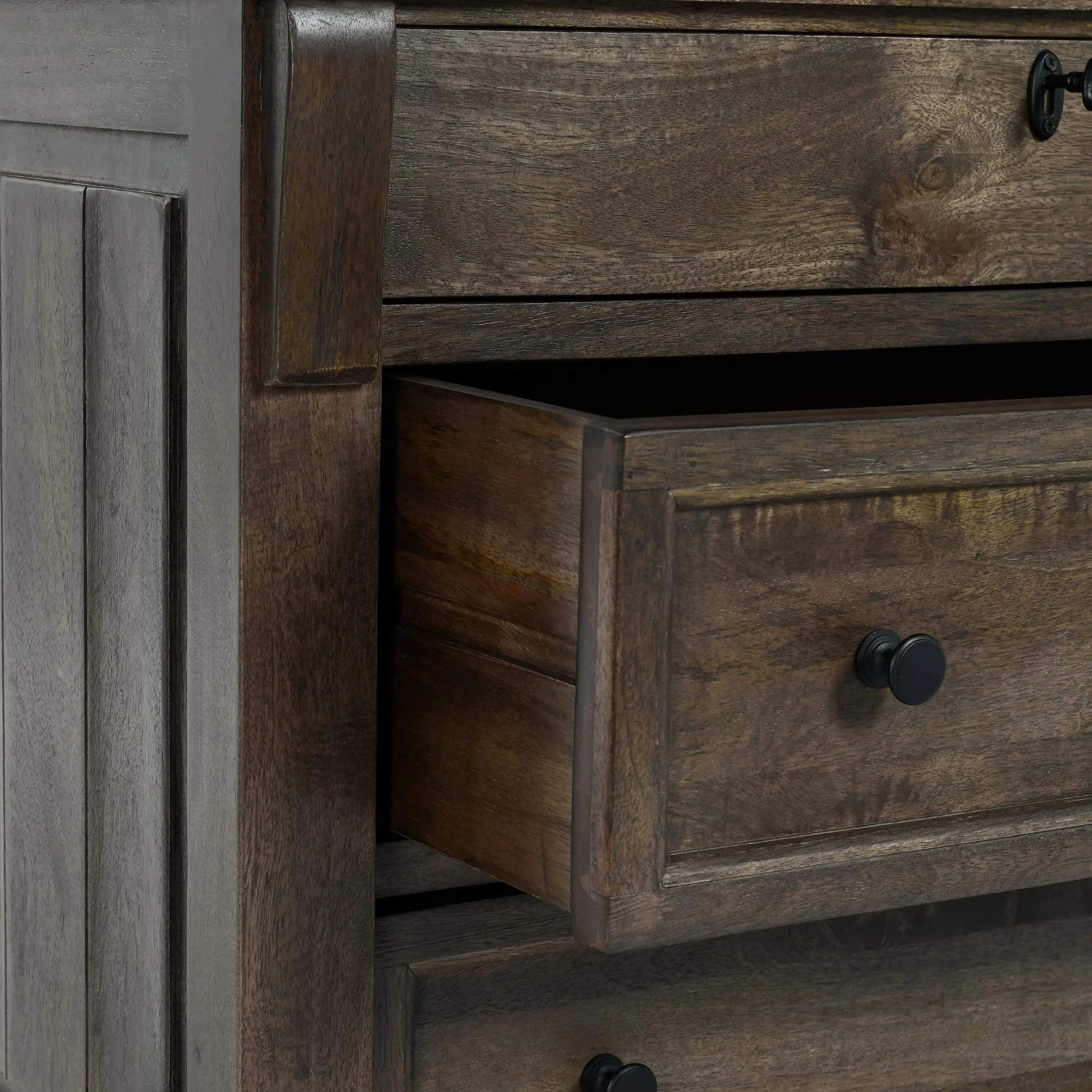 Adelaide Three-Door Mango Wood Nightstand - Image 15
