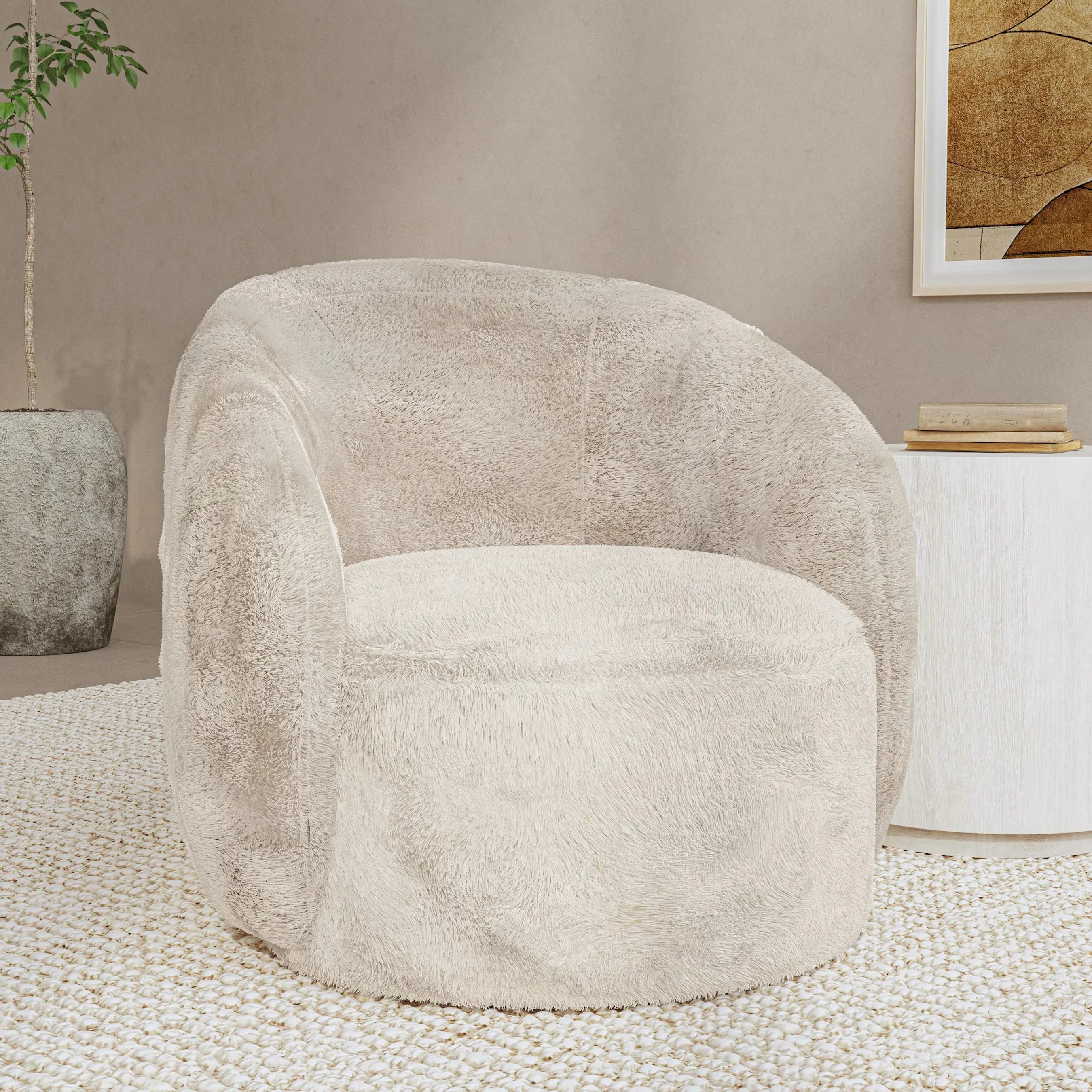 Adley Plush Swivel Accent Chair - Image 14