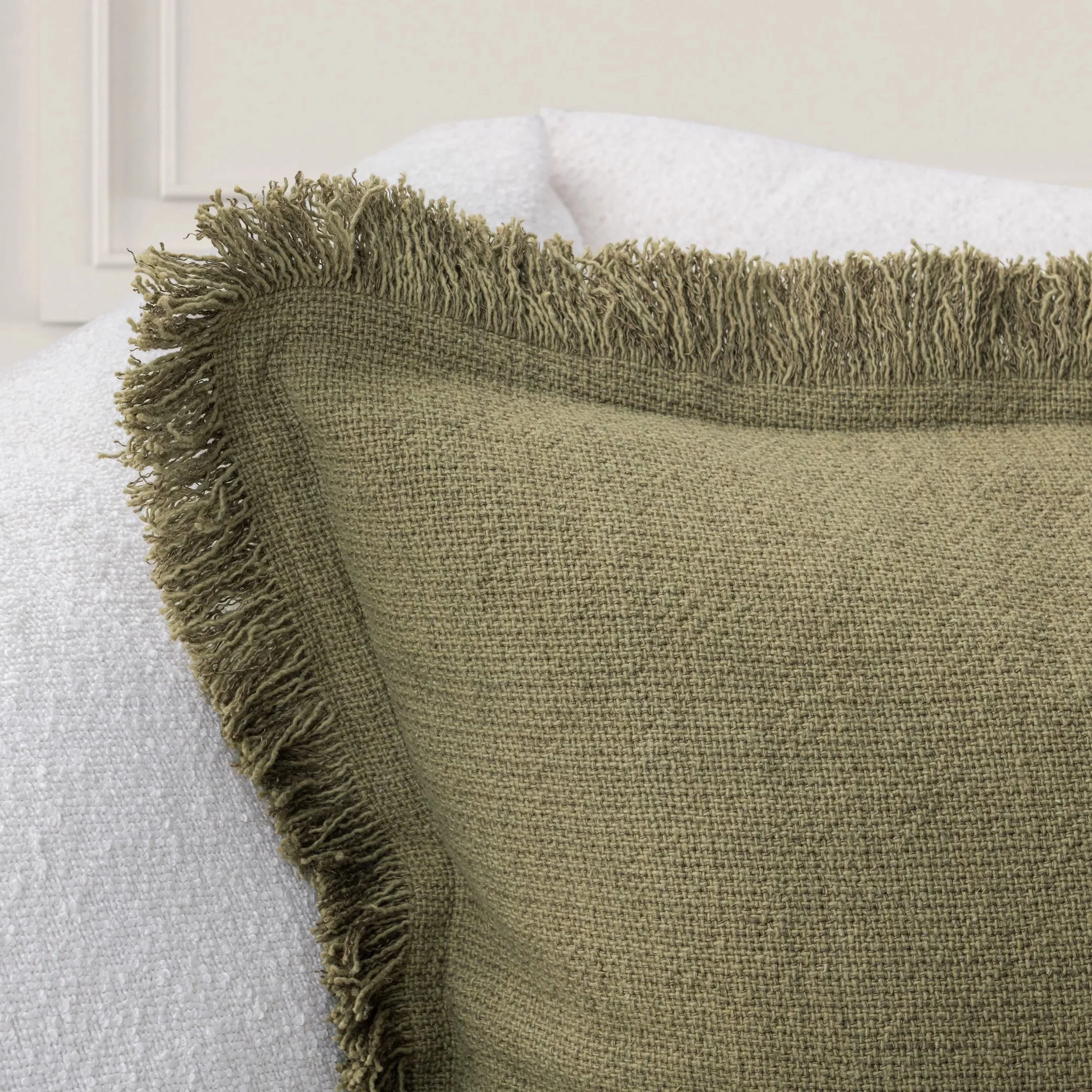 Agatha Linen Blend Fabric Throw Pillow - Image 11