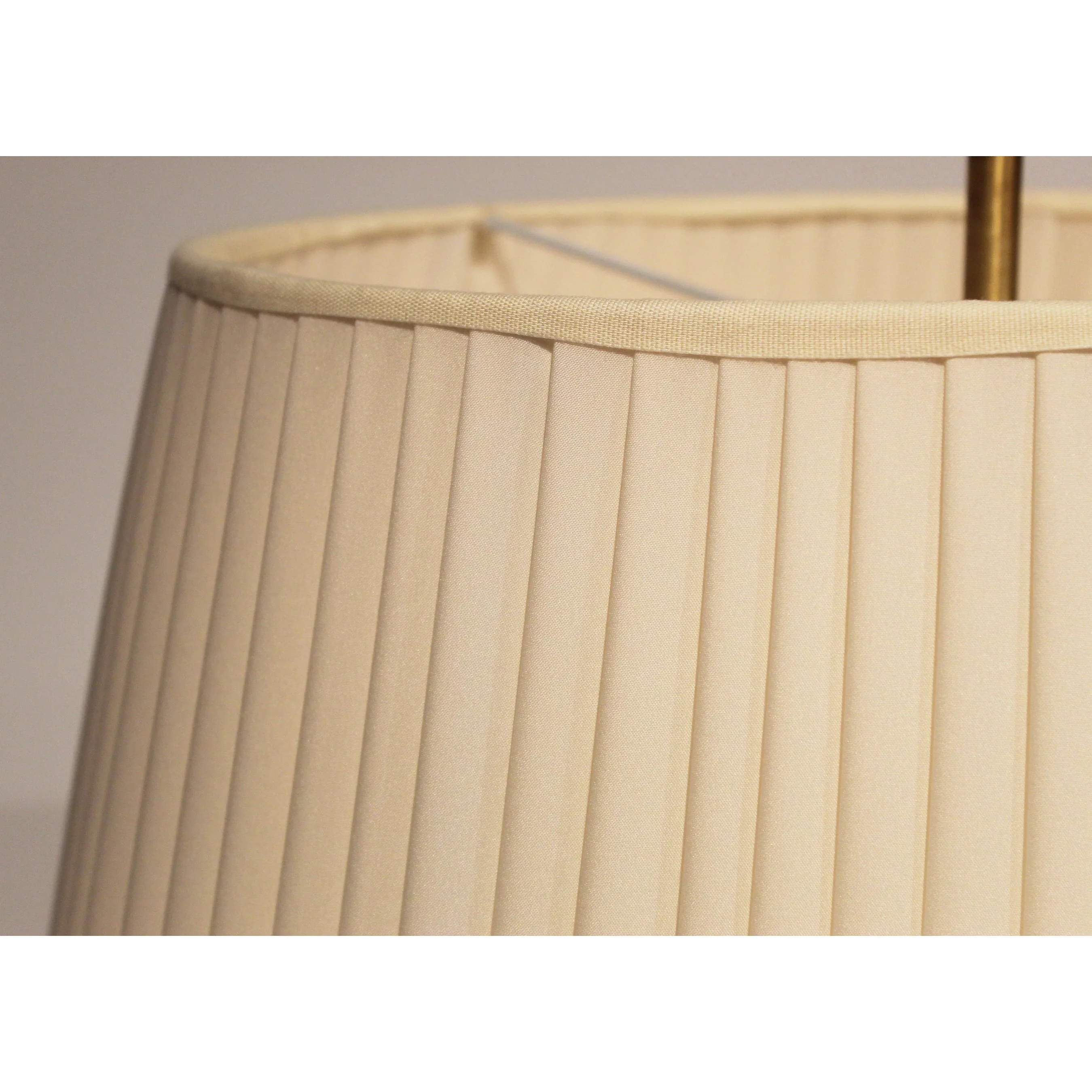 Aged Brass Table Lamp with Crystal Insert - Image 3