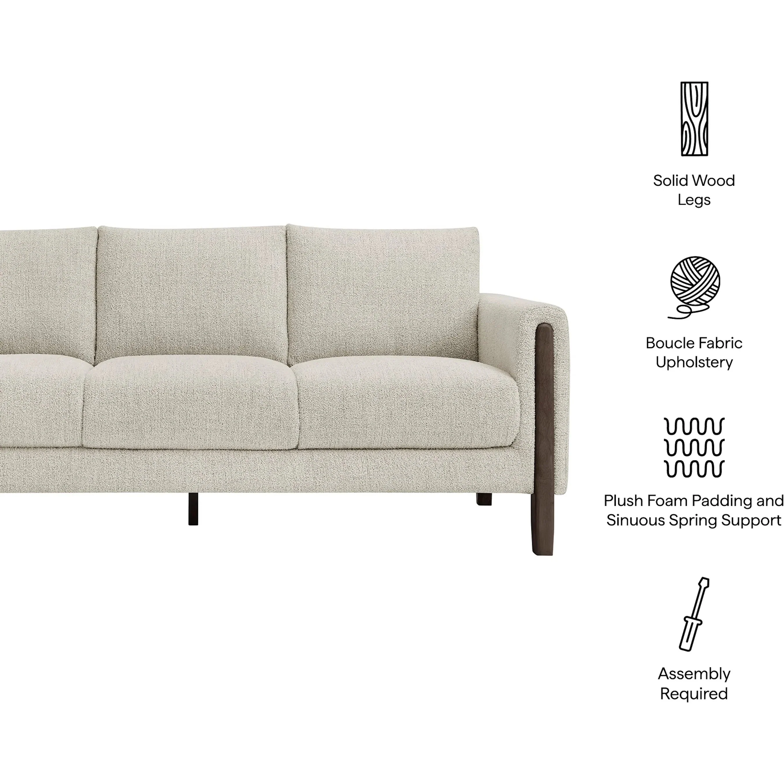 Aibonito Boucle Sofa - Image 6