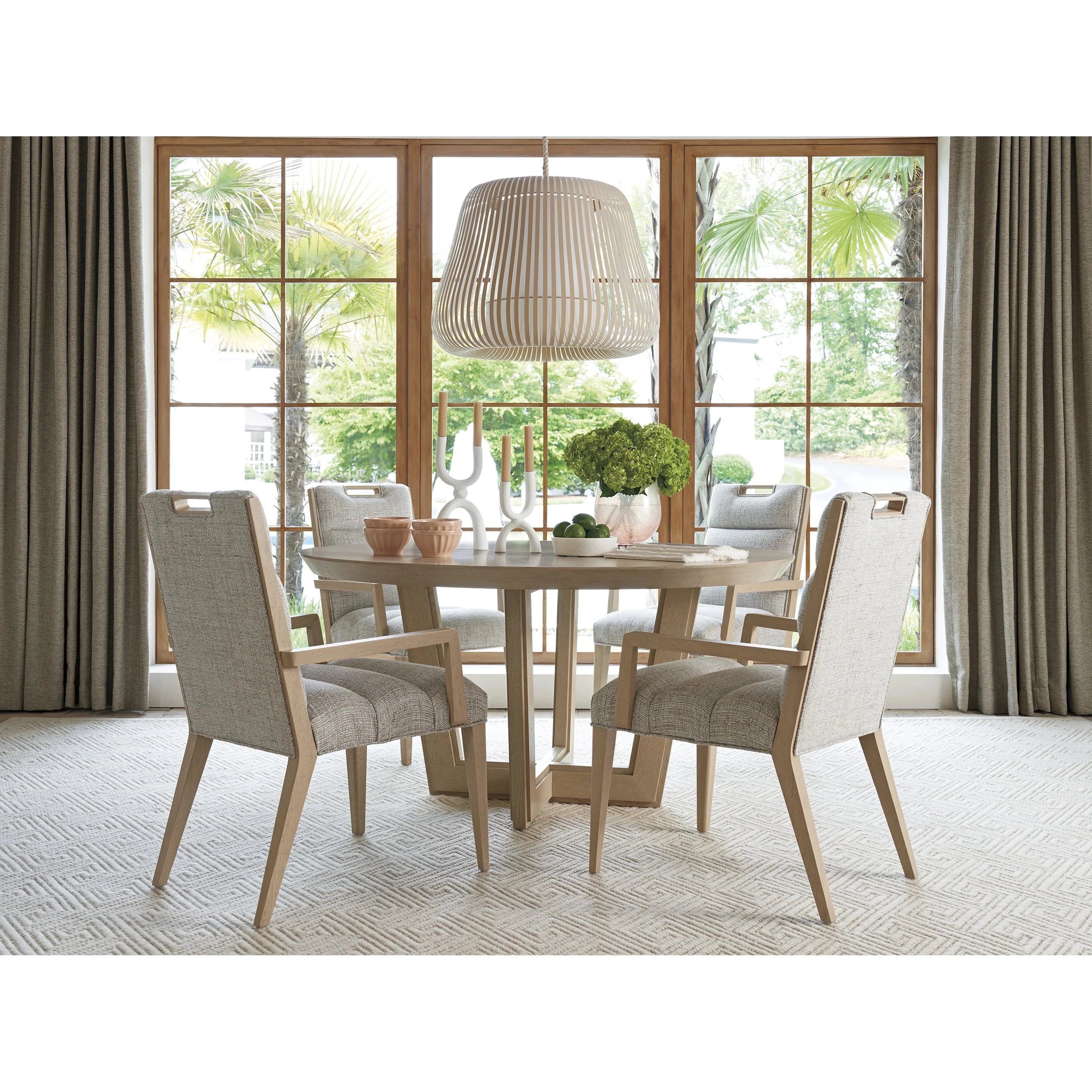 Aiden Channeled Upholstered Arm Chair - Image 7