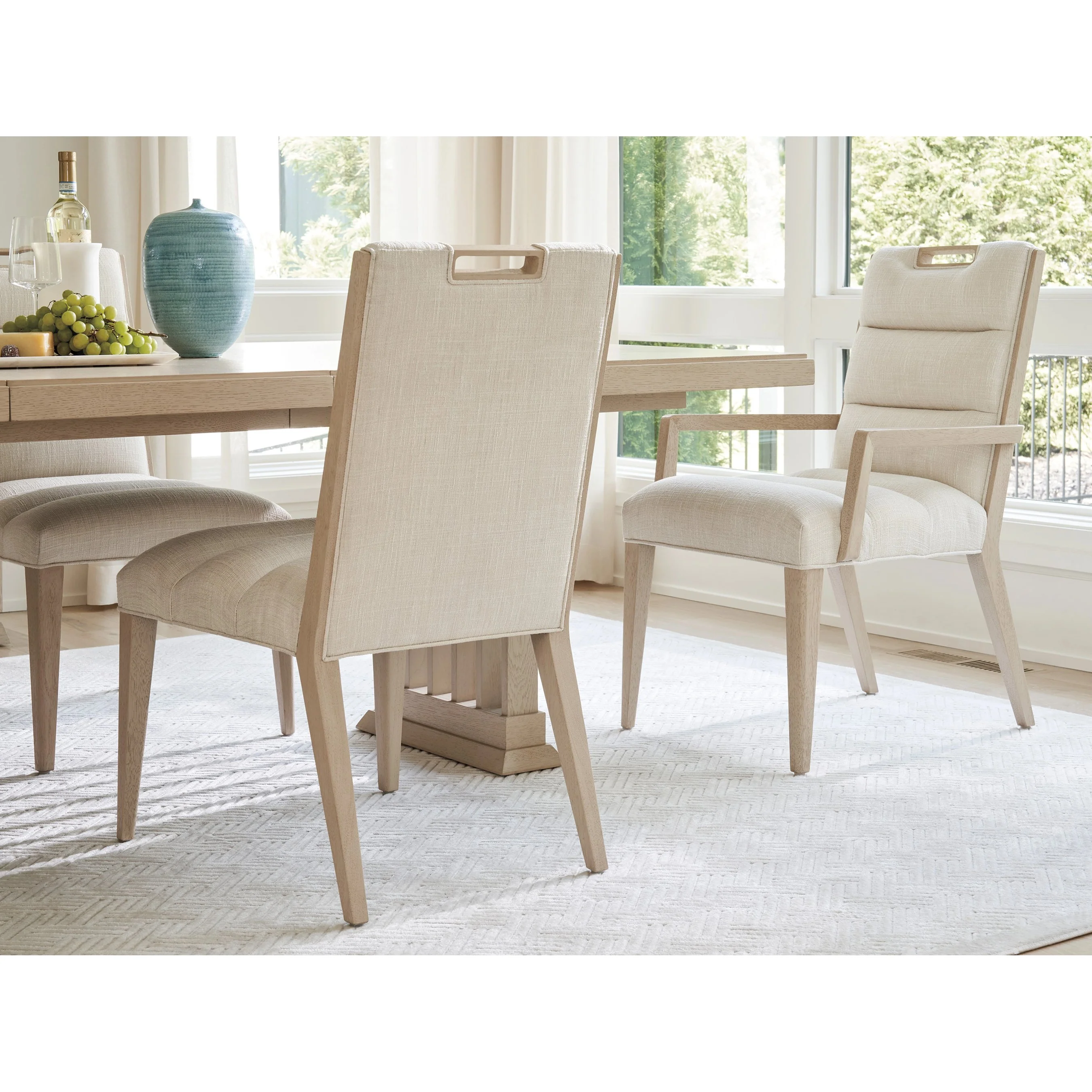 Aiden Channeled Upholstered Arm Chair - Image 9