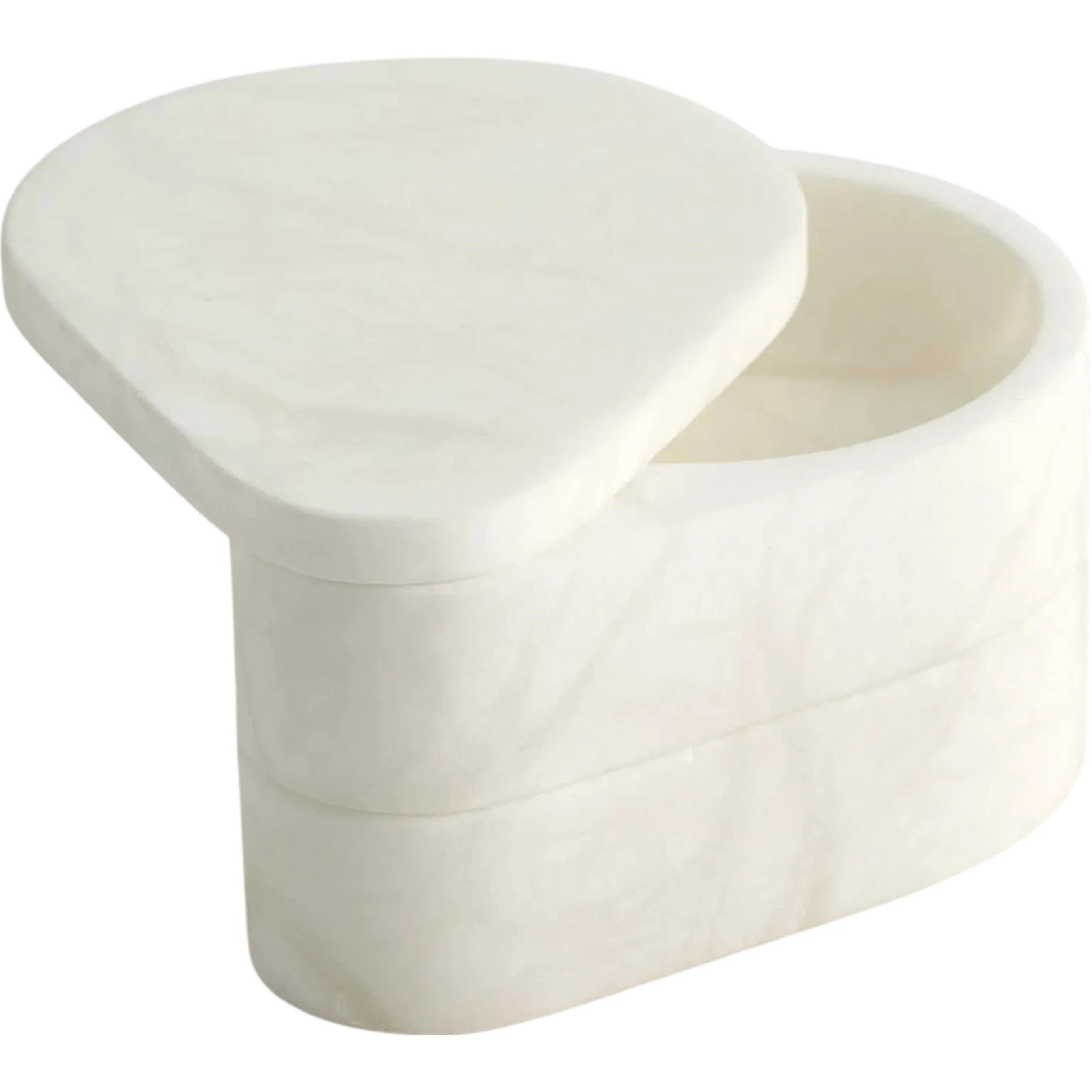 Alabaster Teardrop Double Box