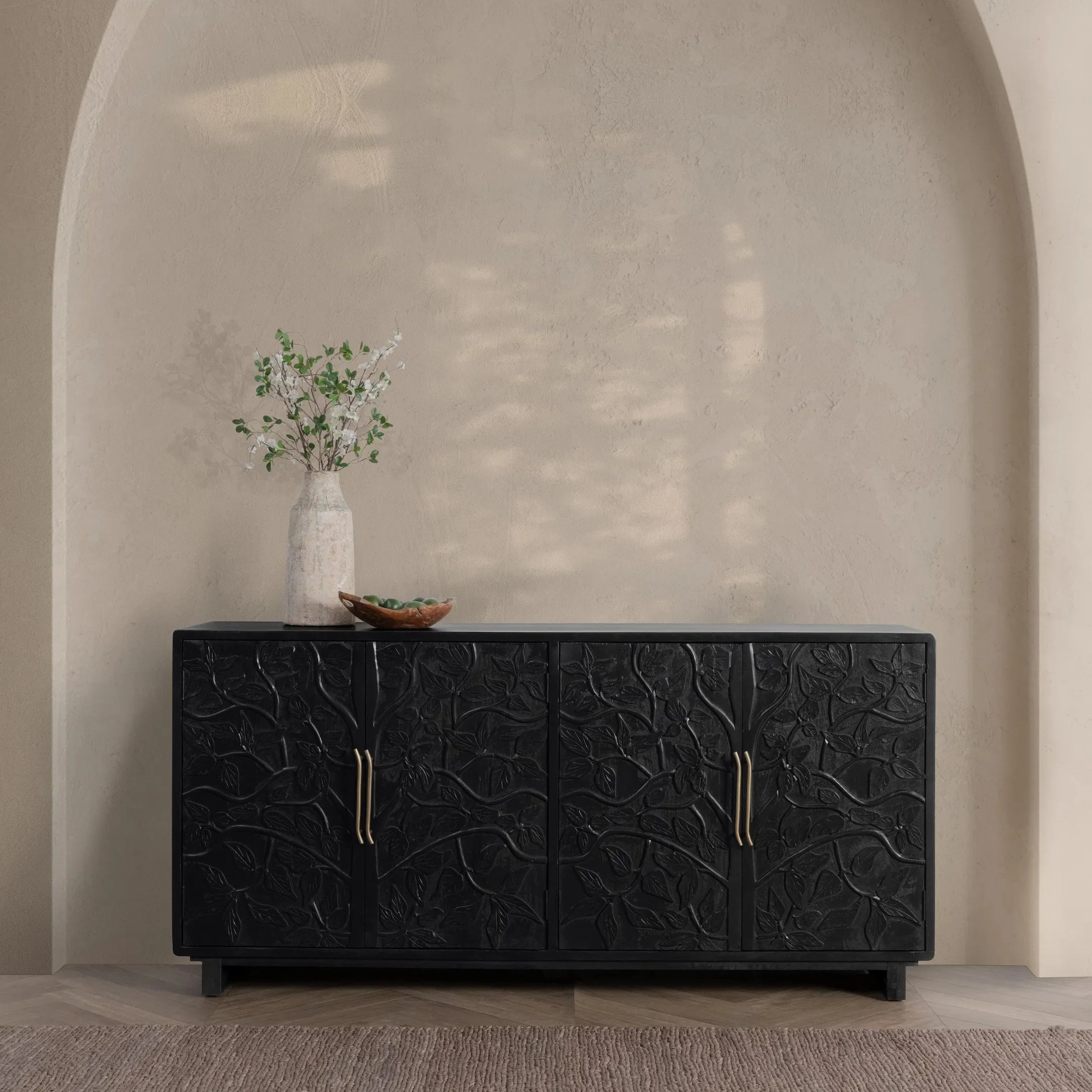 Albero 4-Door Mango Wood Sideboard Buffet - Image 23