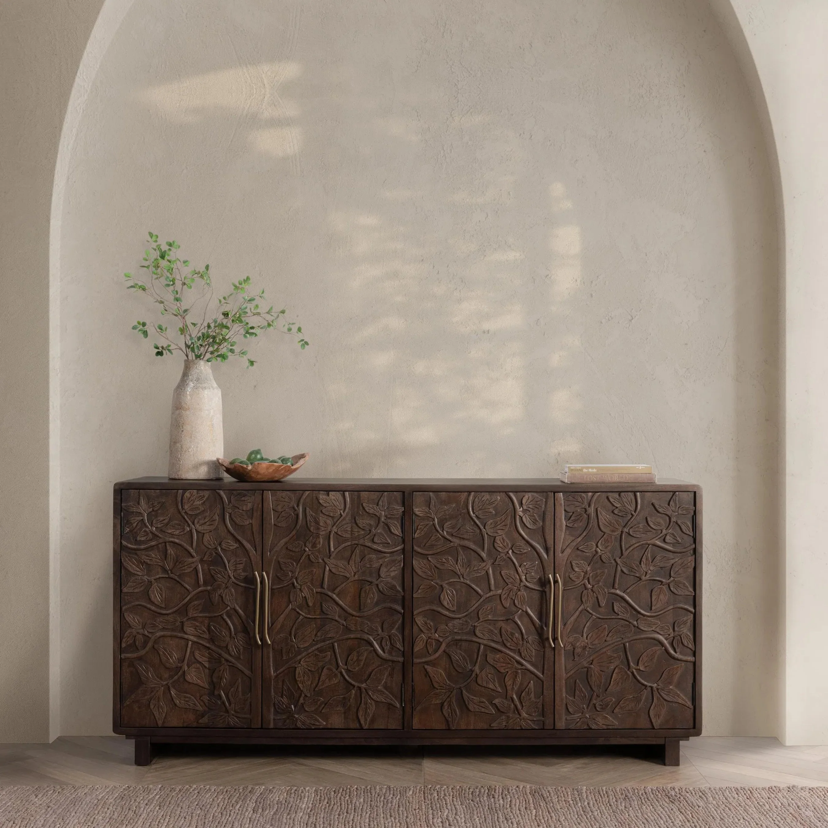 Albero 4-Door Mango Wood Sideboard Buffet - Image 24