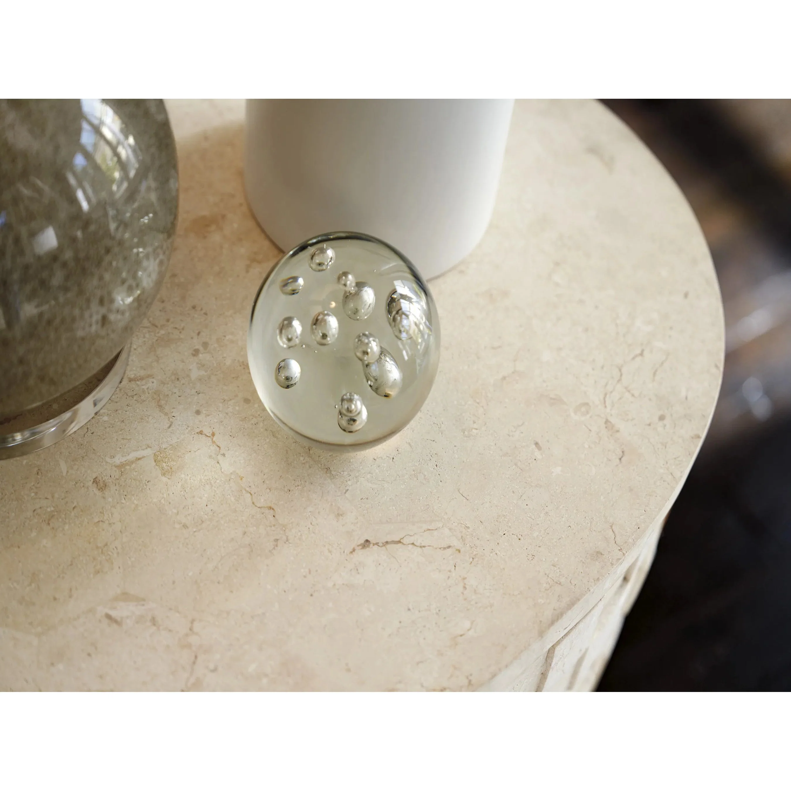 Albion Stone Oval Nightstand - Image 5