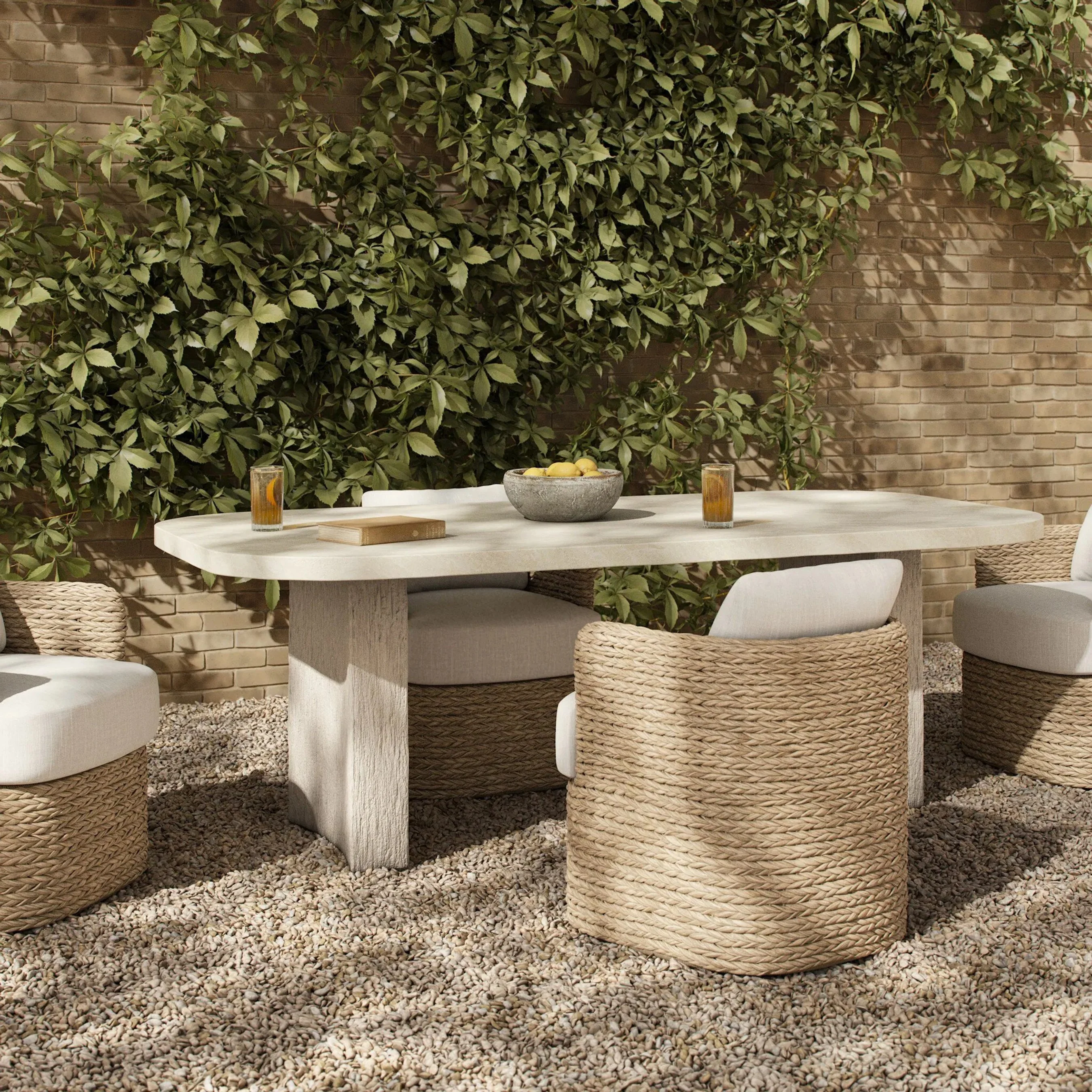 Alessandro Outdoor Dining Table-86" - Image 10