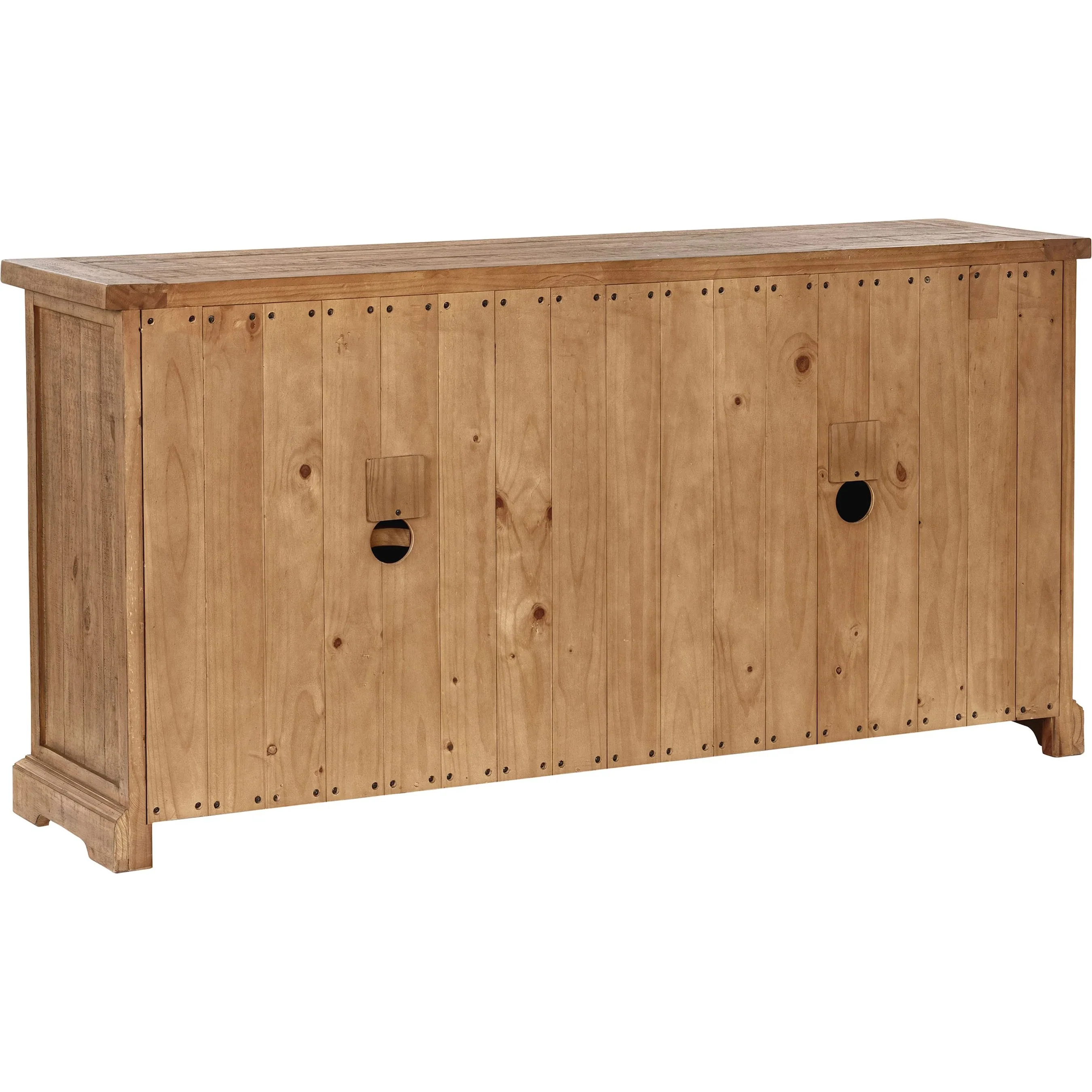 Allegra 4-Door Reclaimed Pine Wood Buffet Sideboard - Image 5