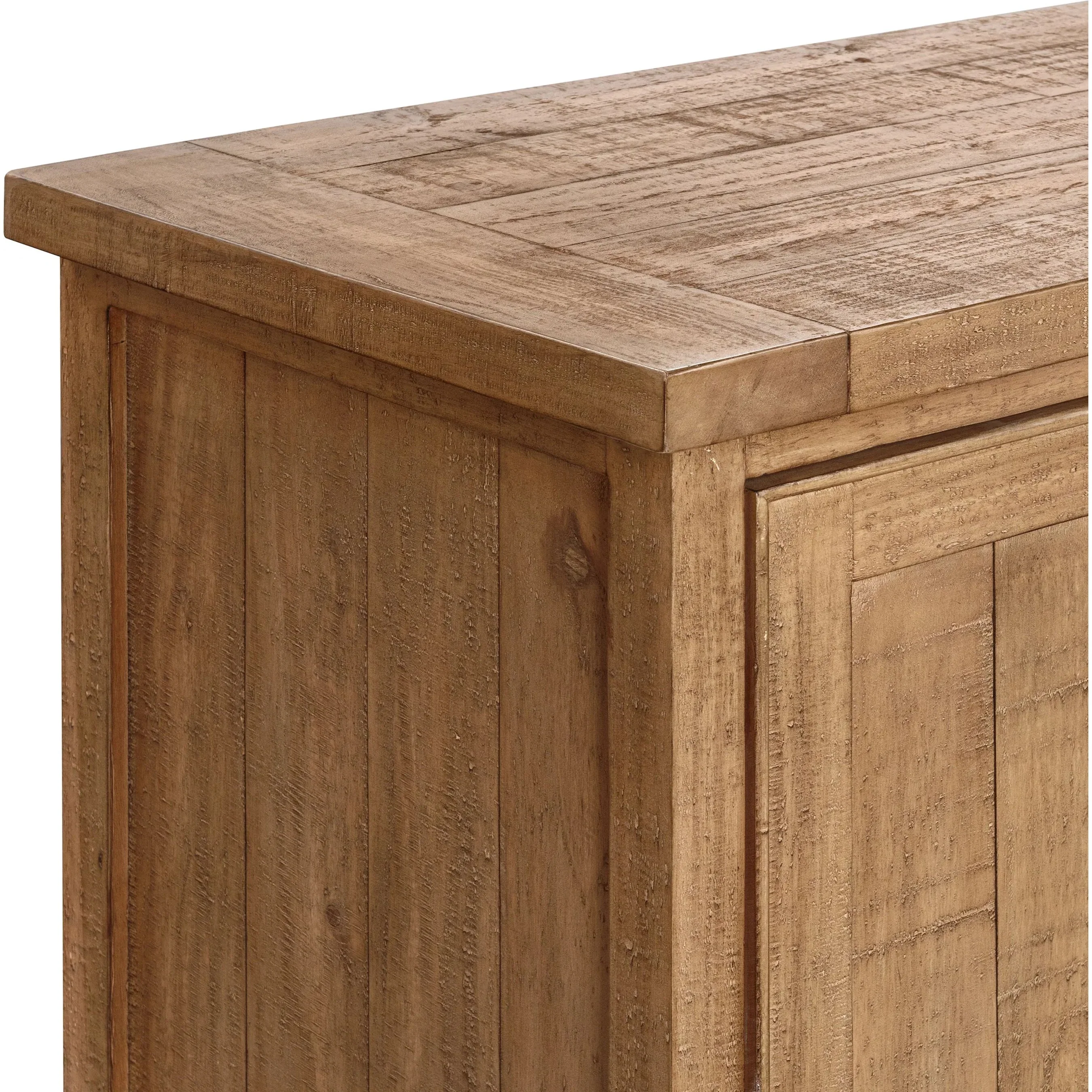 Allegra 4-Door Reclaimed Pine Wood Buffet Sideboard - Image 6