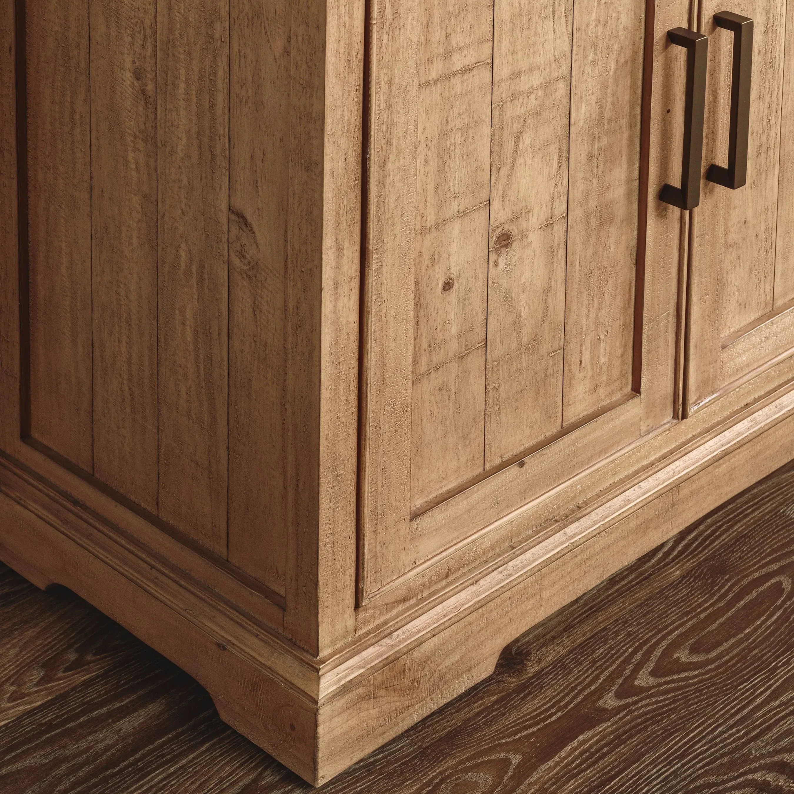 Allegra 4-Door Reclaimed Pine Wood Buffet Sideboard - Image 8