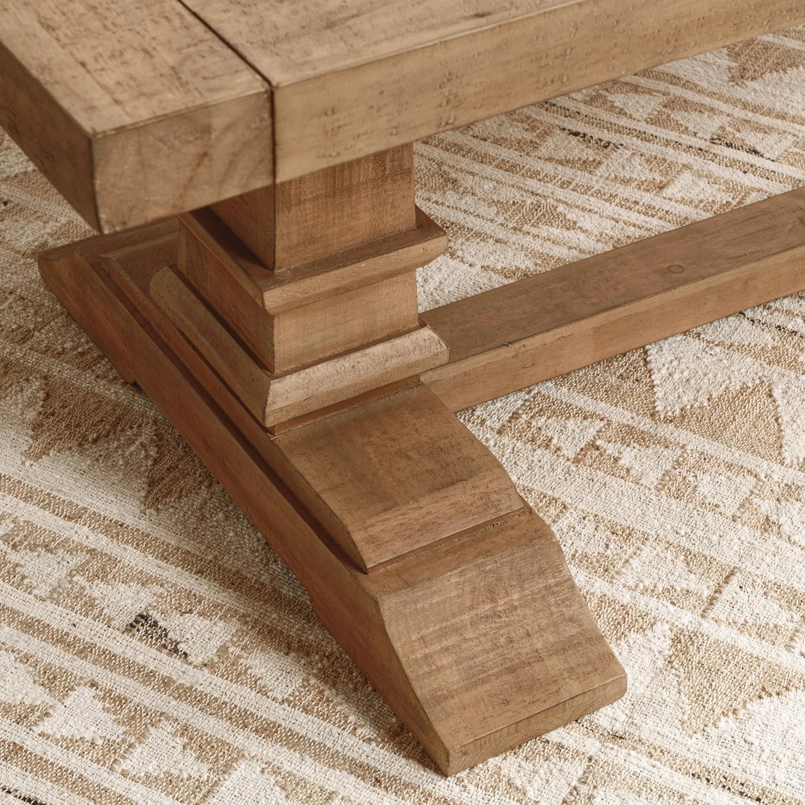 Allegra Reclaimed Pine Wood Dining Table - Image 20