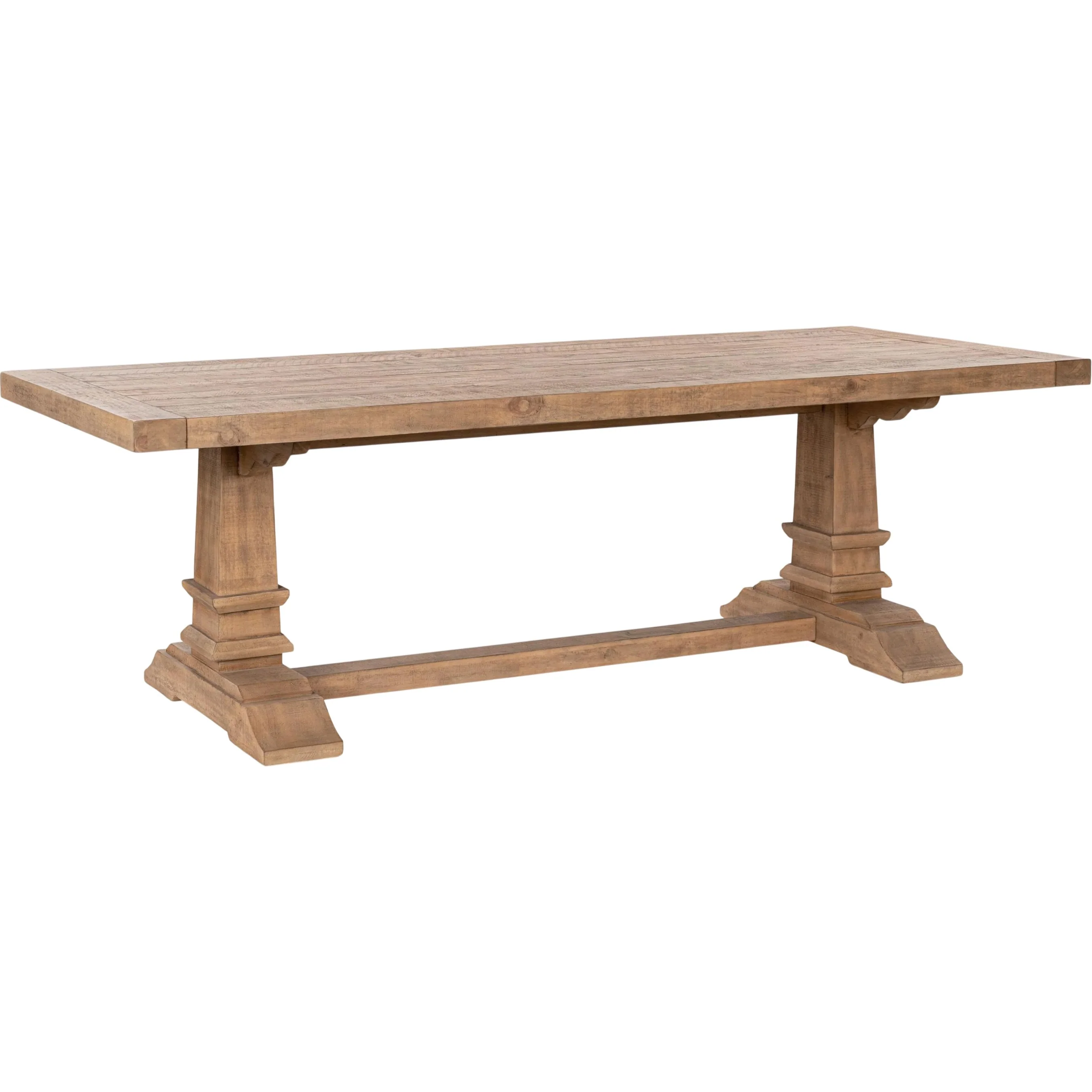 Allegra Reclaimed Pine Wood Dining Table - Image 3