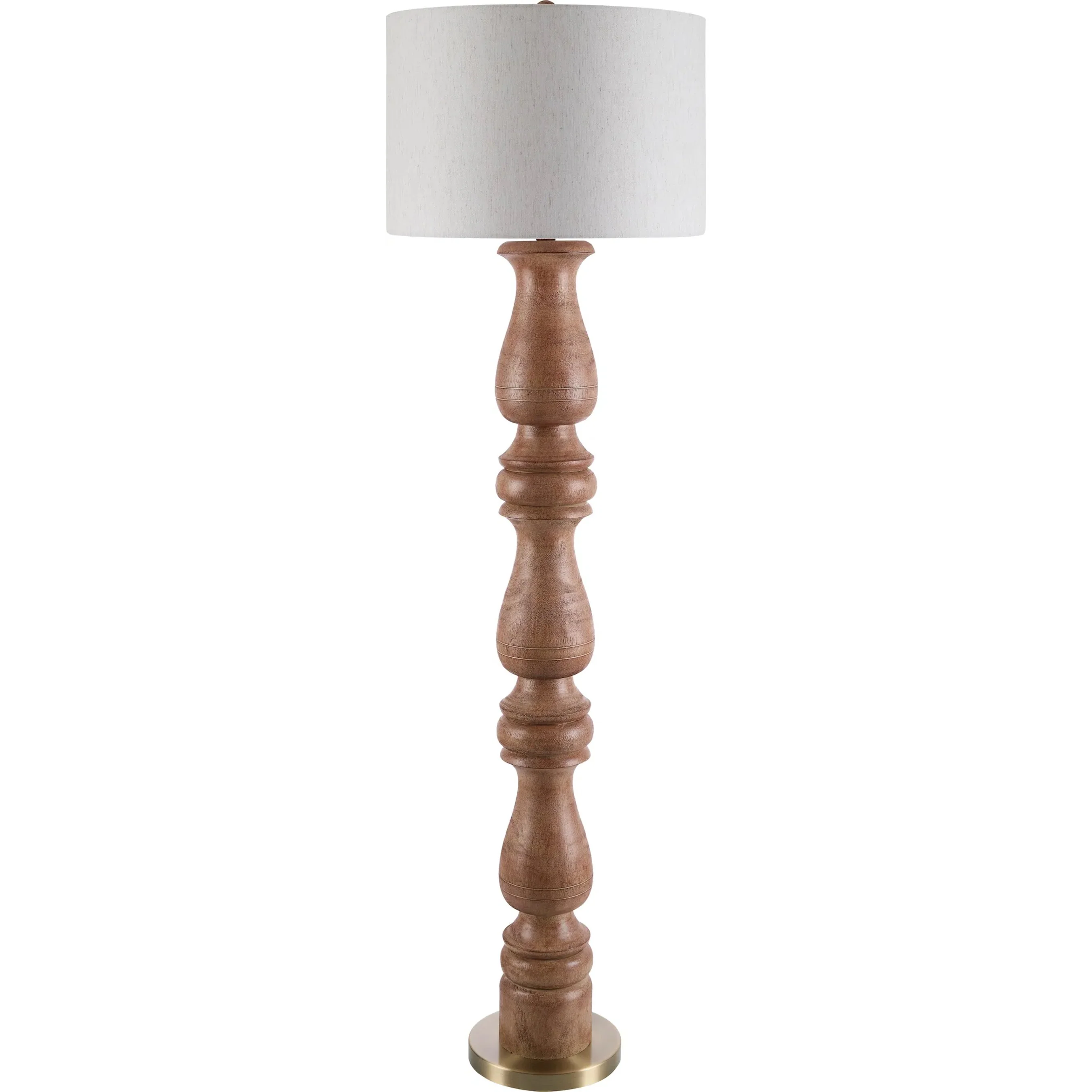 Alvimare Light Wood Accent Floor Lamp - Image 2