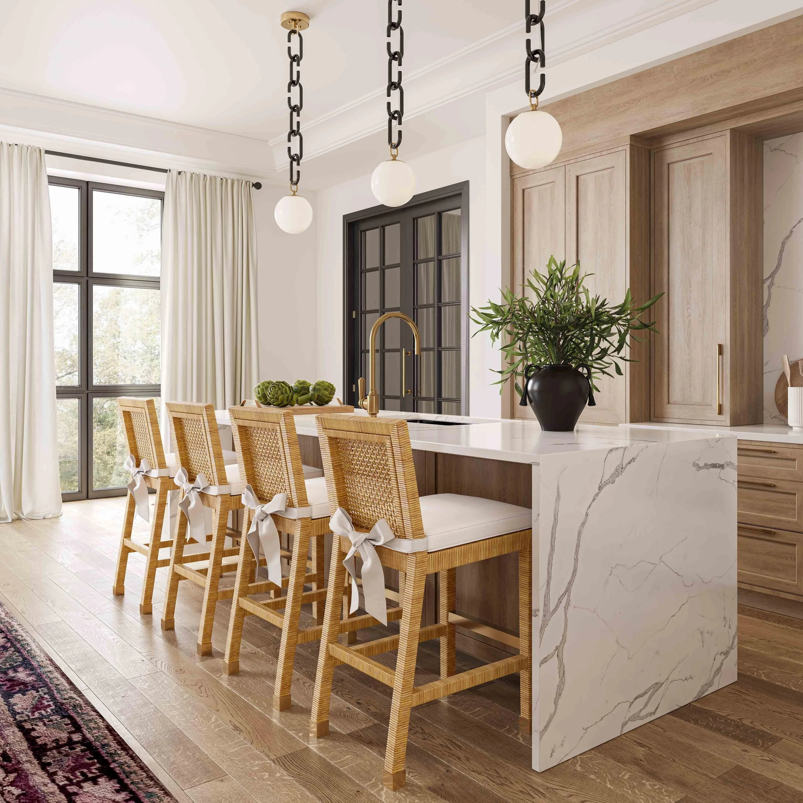 Amara Rattan Counter Stool - Image 7