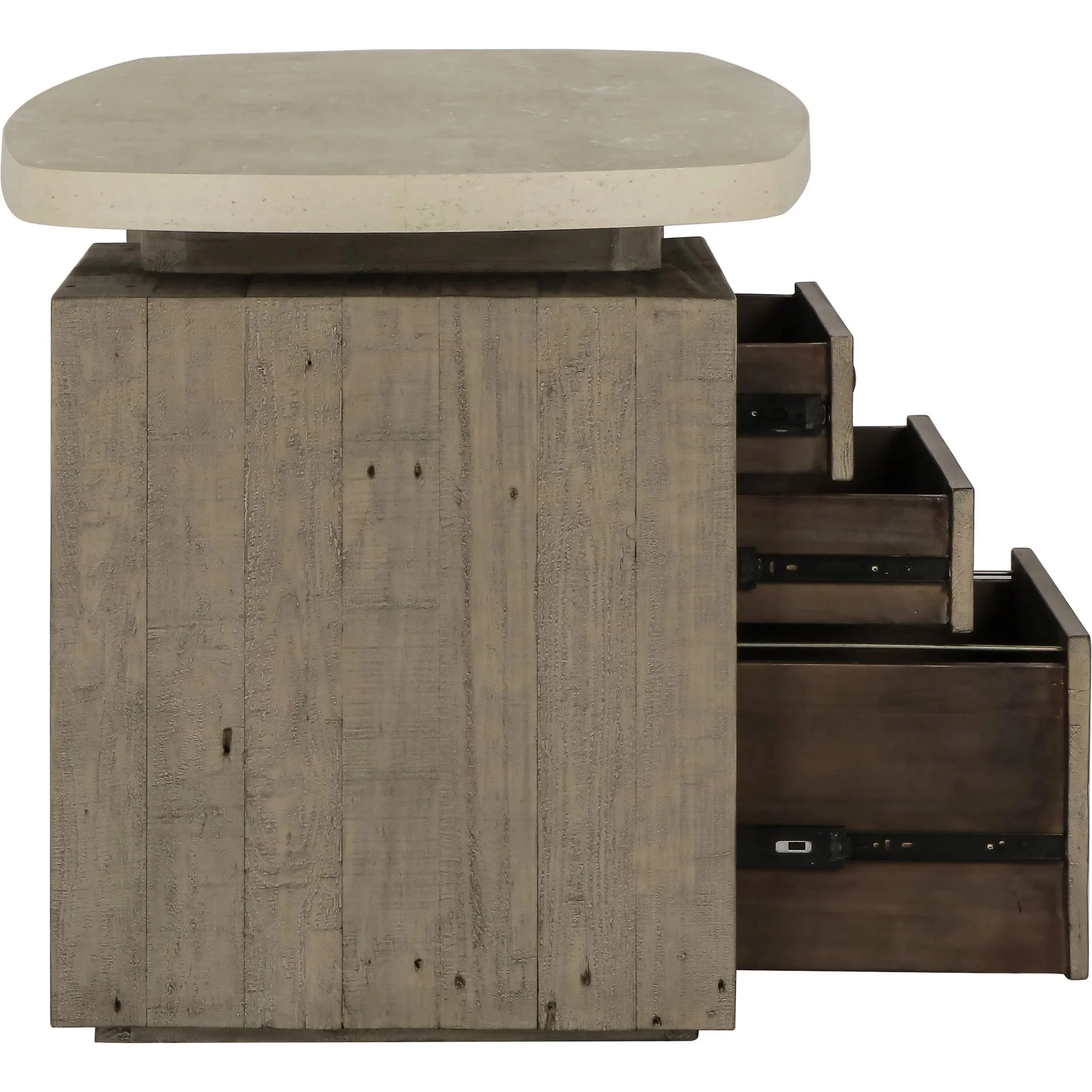 Angus Reclaimed Wood Writing Desk - Image 4