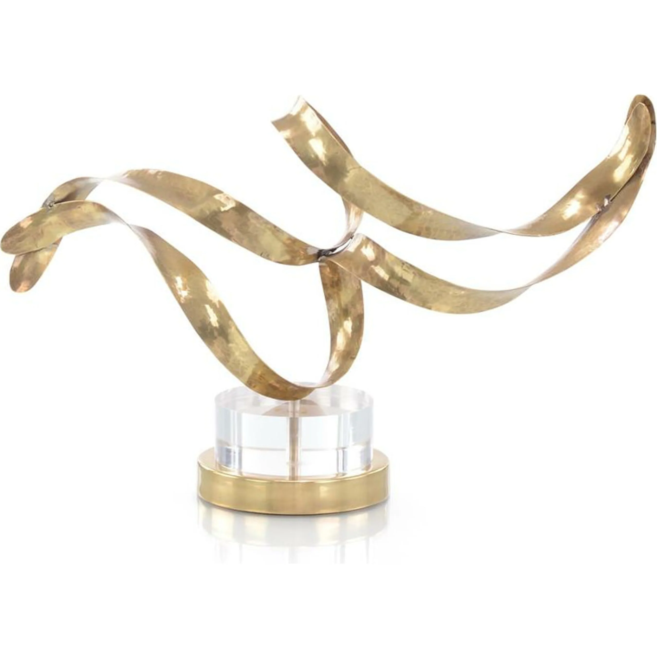 Antique Brass Sculptural Ribbons III