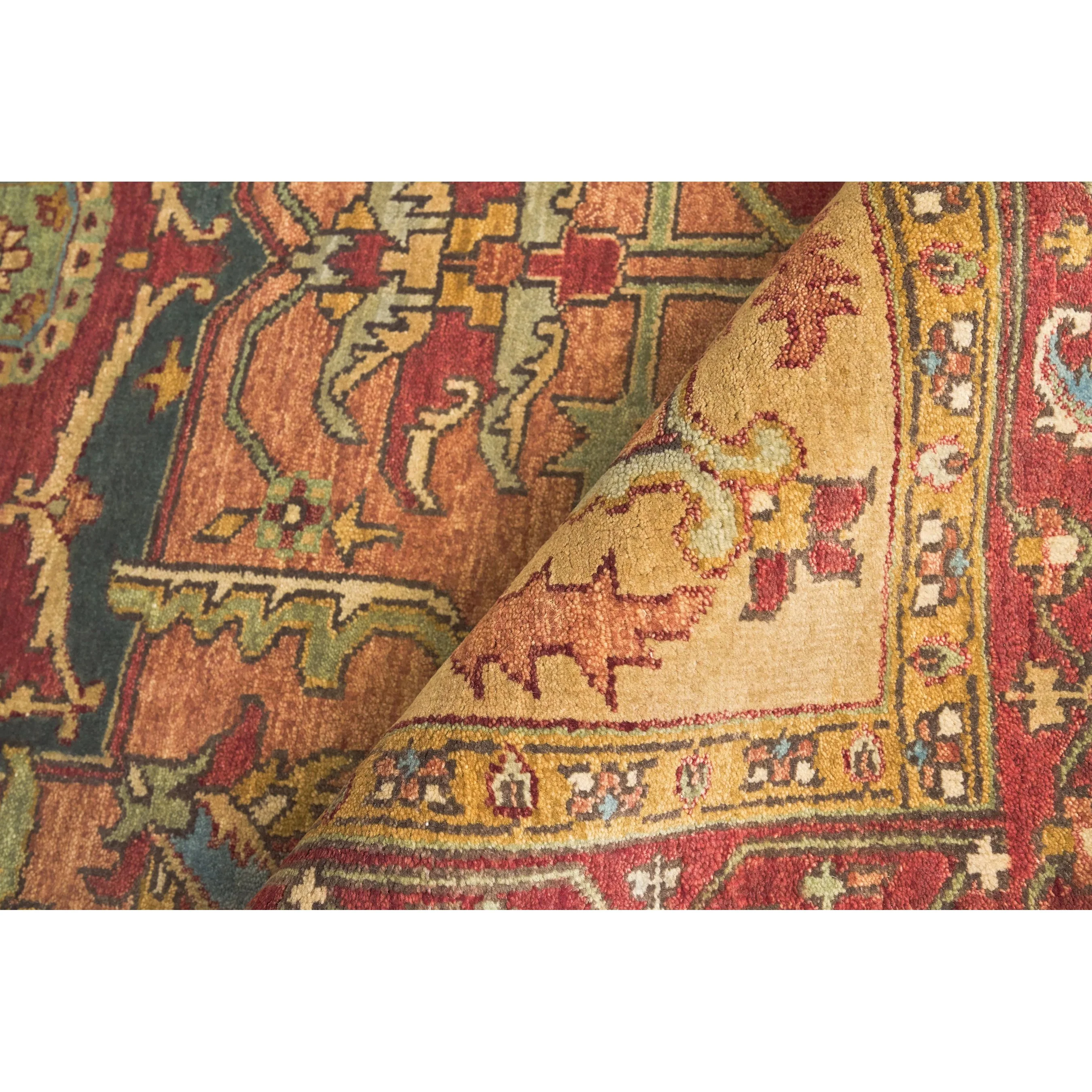 Antique Weave Area Serapi Rug - Image 2