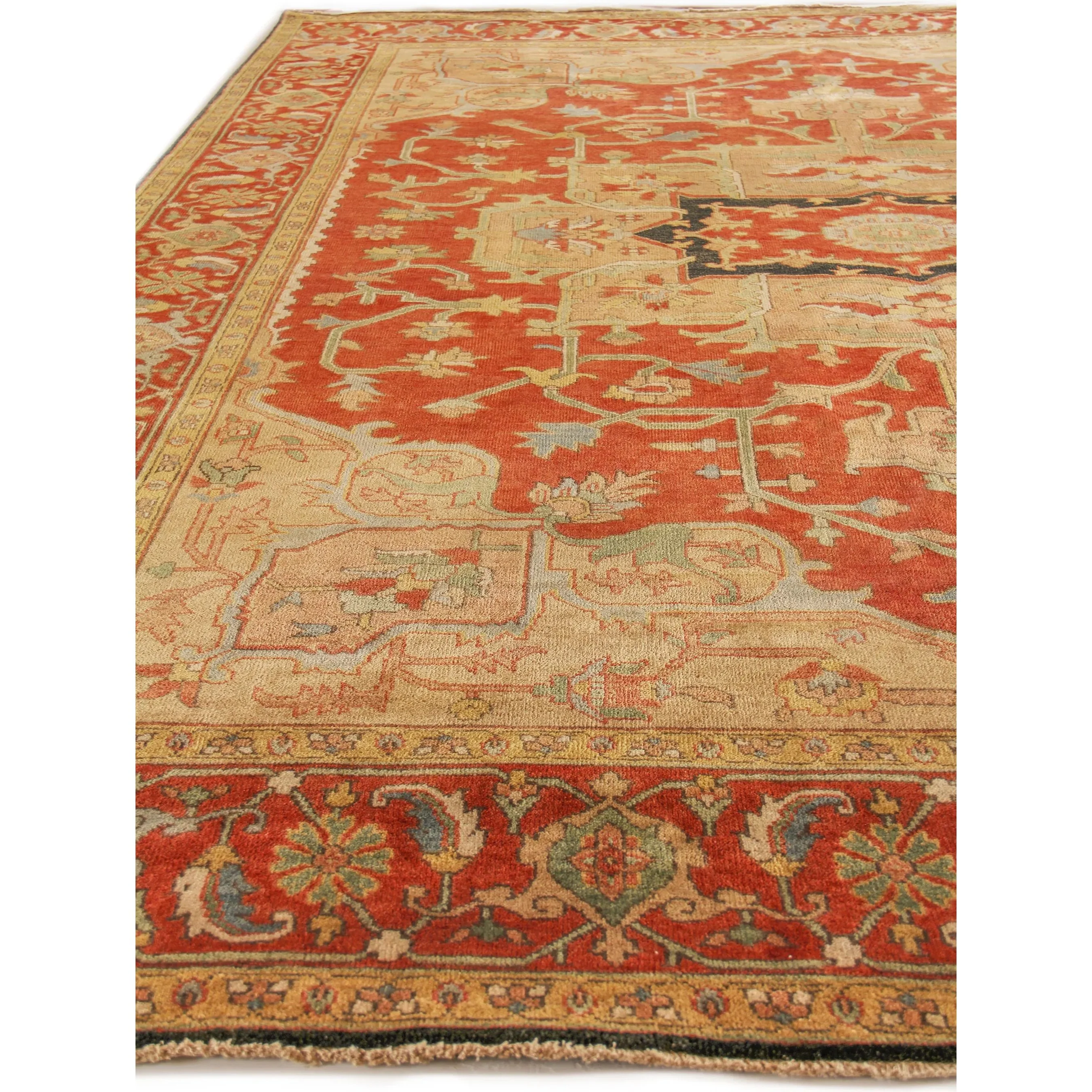 Antique Weave Area Serapi Rug - Image 3