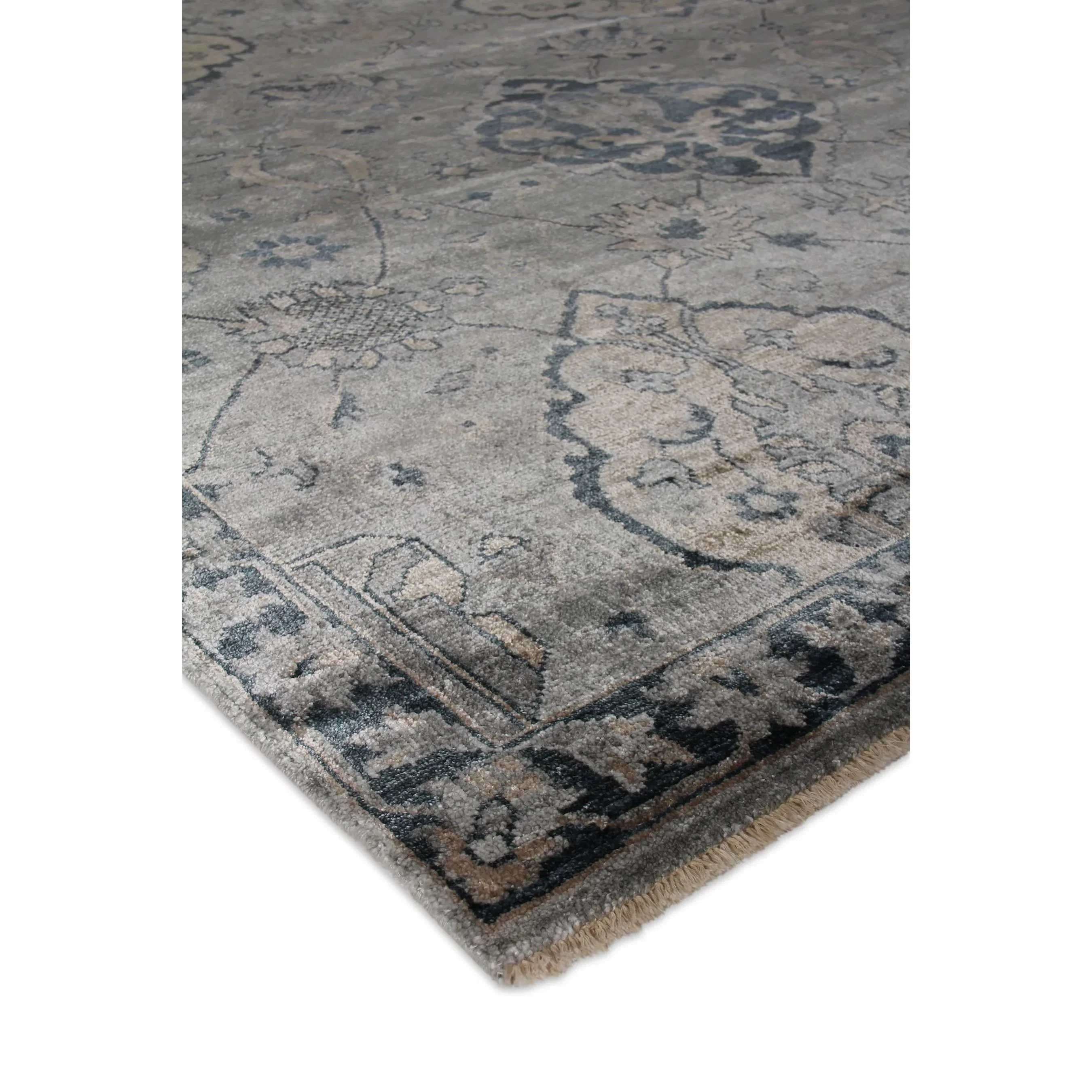 Antique Weave Bamboo Pattern Rug - Image 2