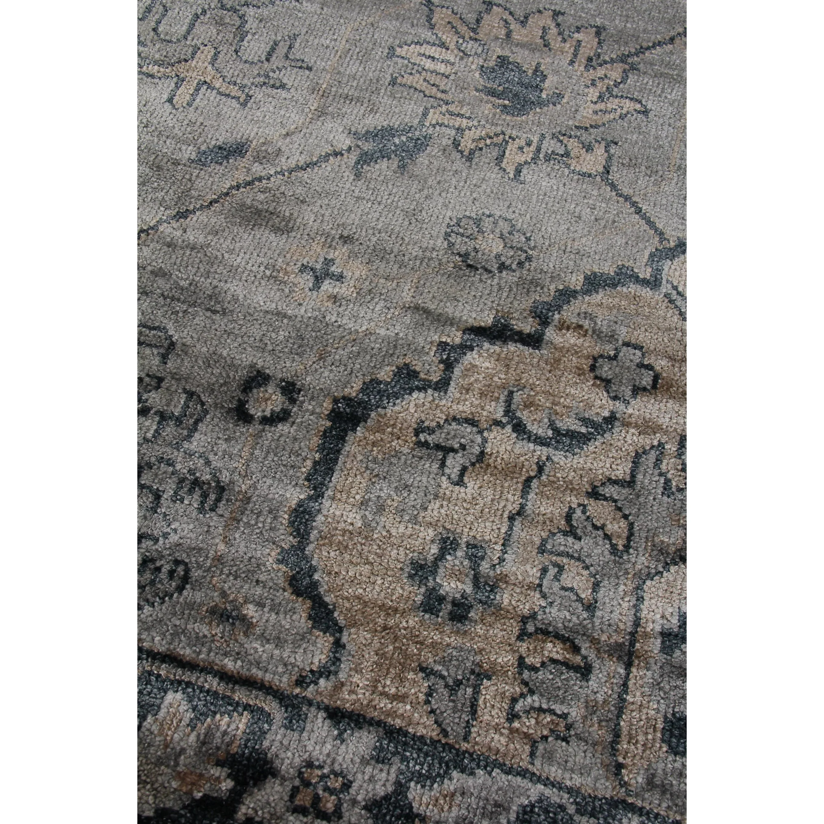 Antique Weave Bamboo Pattern Rug - Image 6