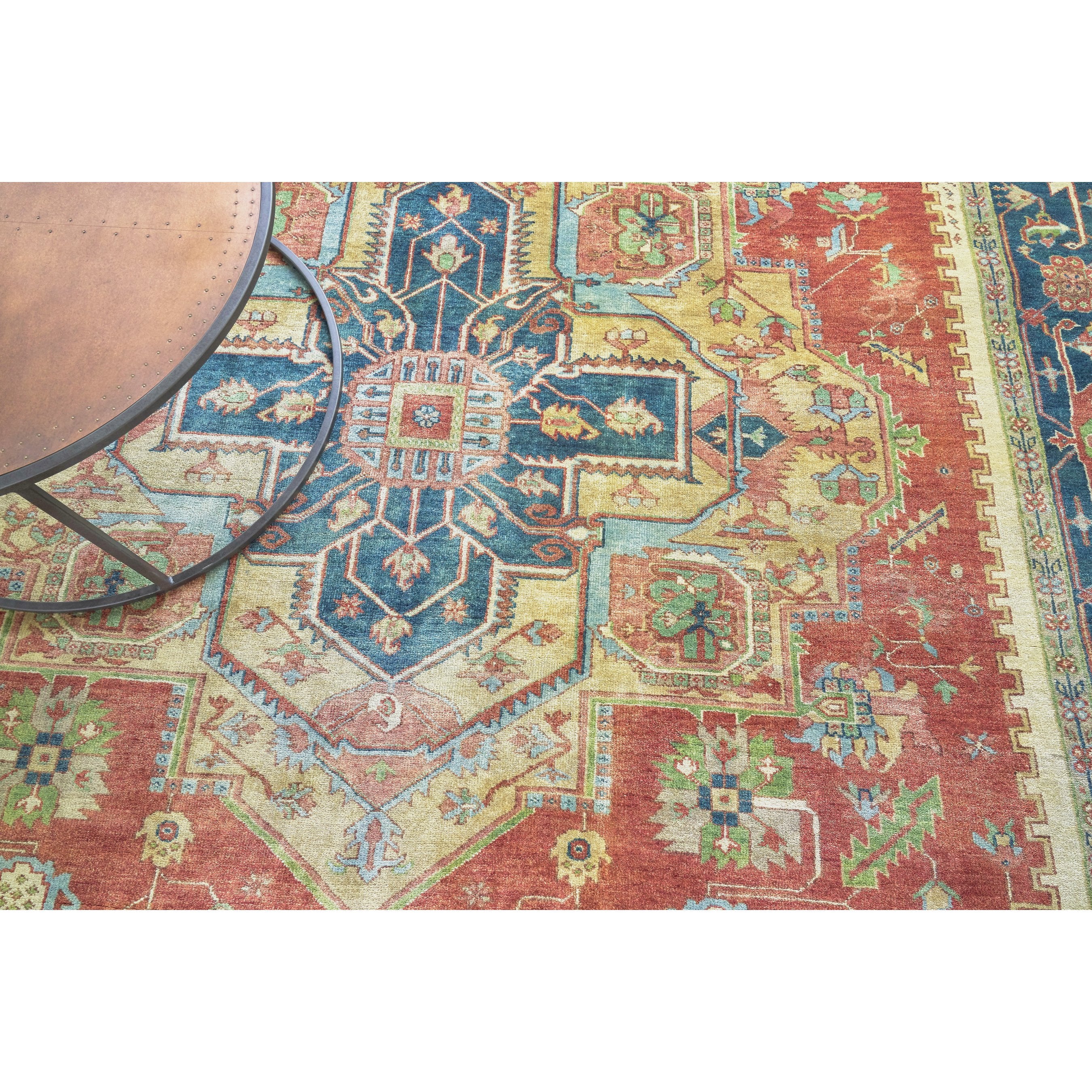 Antique Weave Geometric Serapi Rug - Image 10