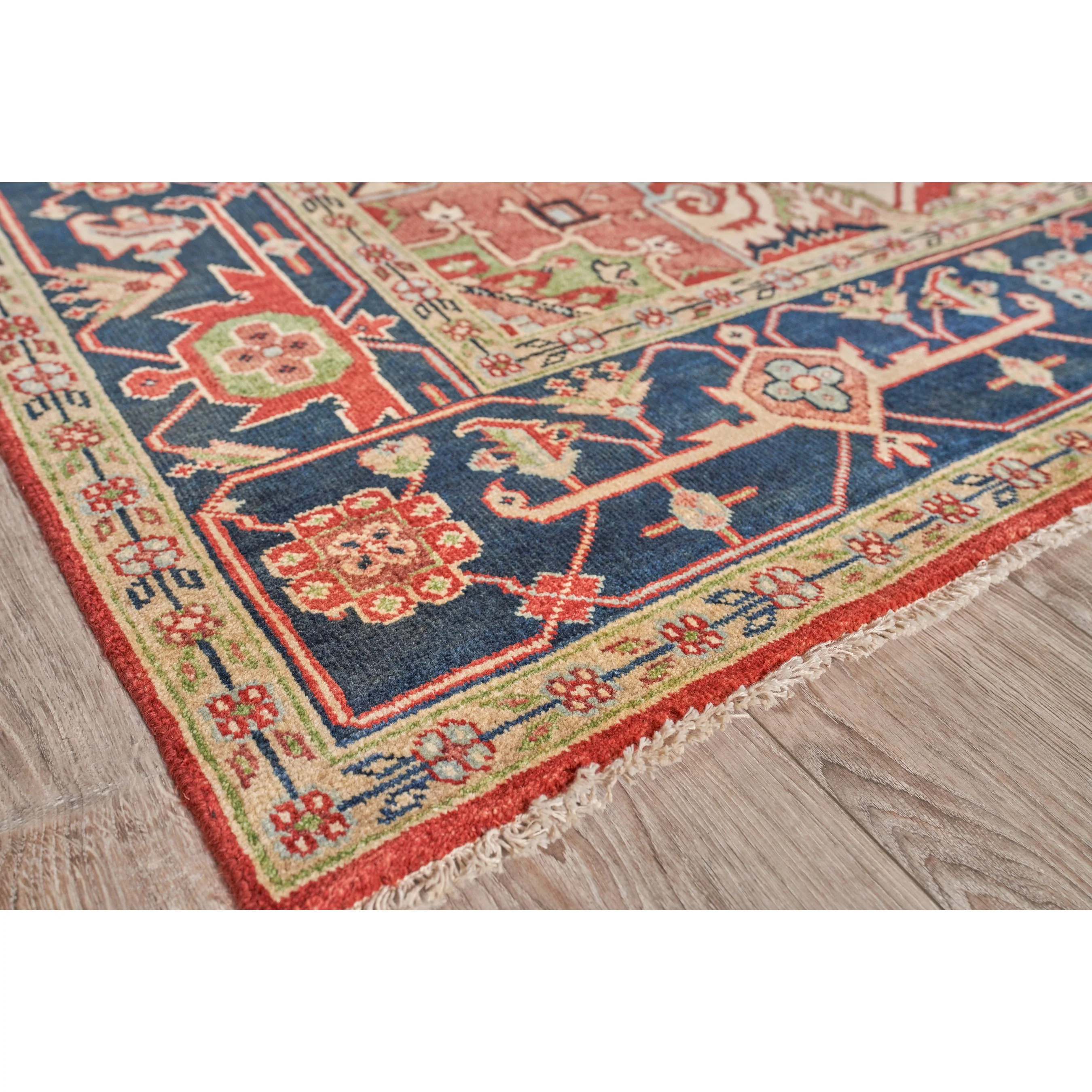 Antique Weave Geometric Serapi Rug - Image 5