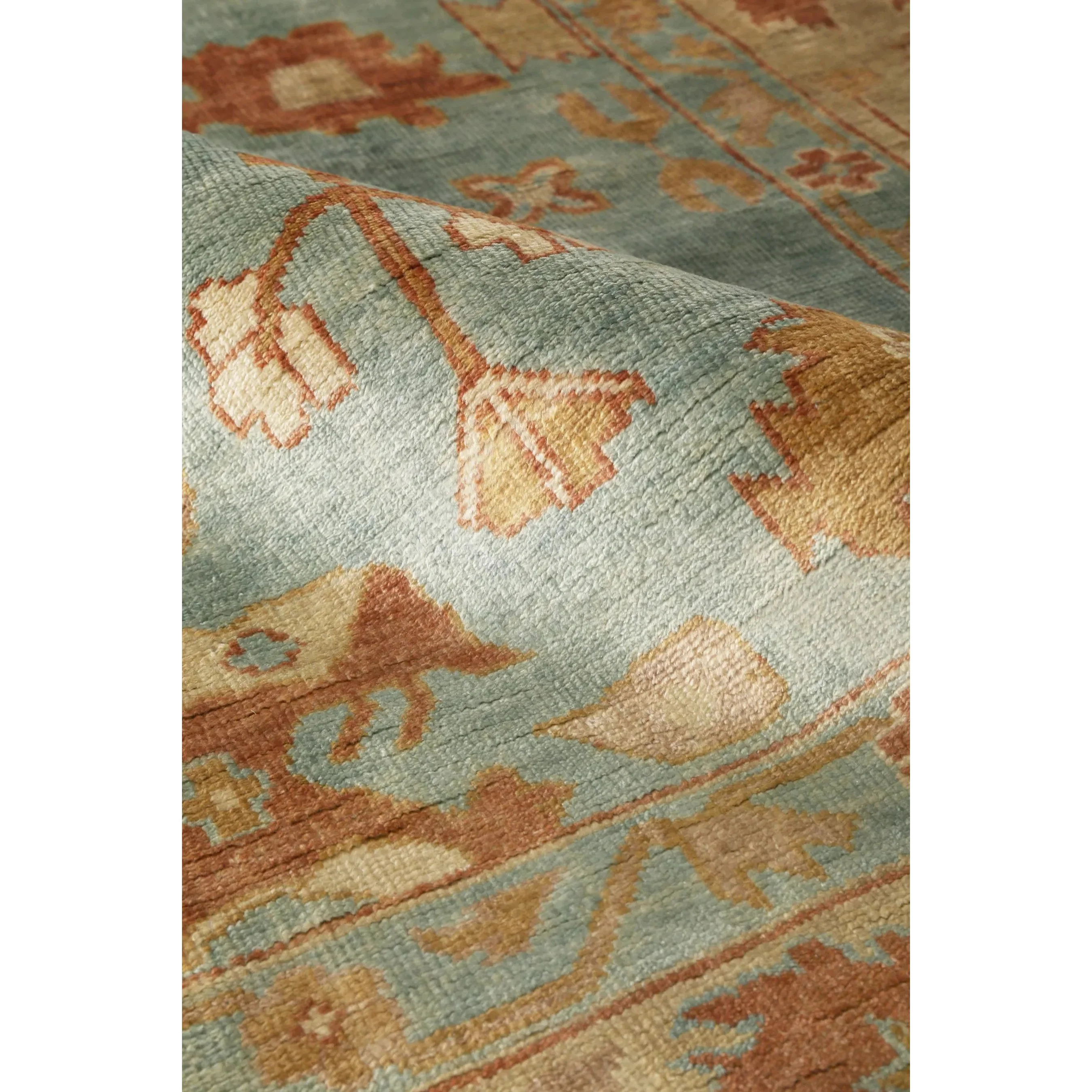 Antique Weave Oushak Rug X - Image 8