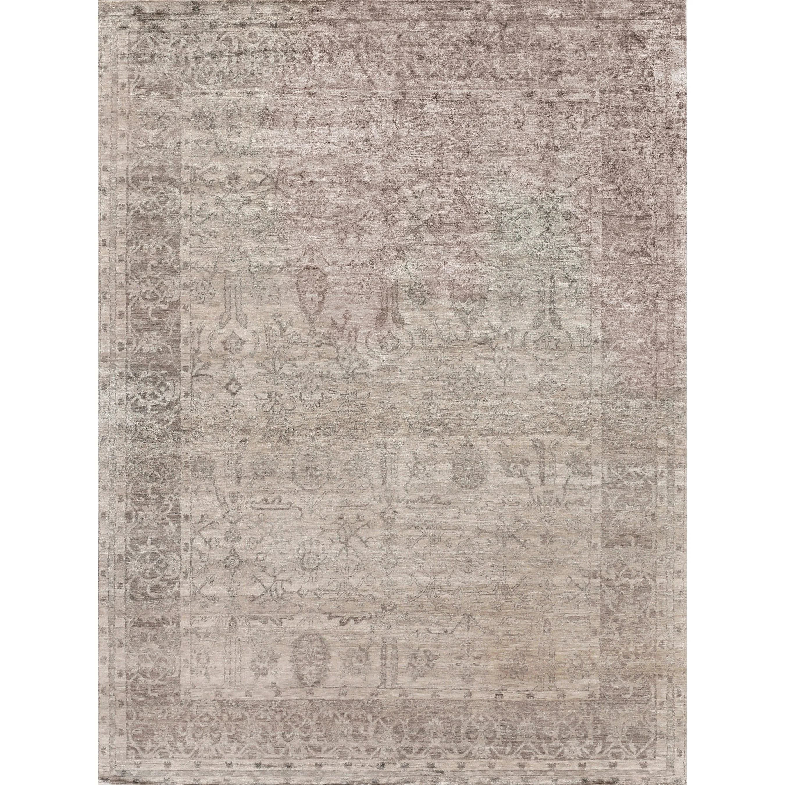 Antique'd Silk Rug - Image 2