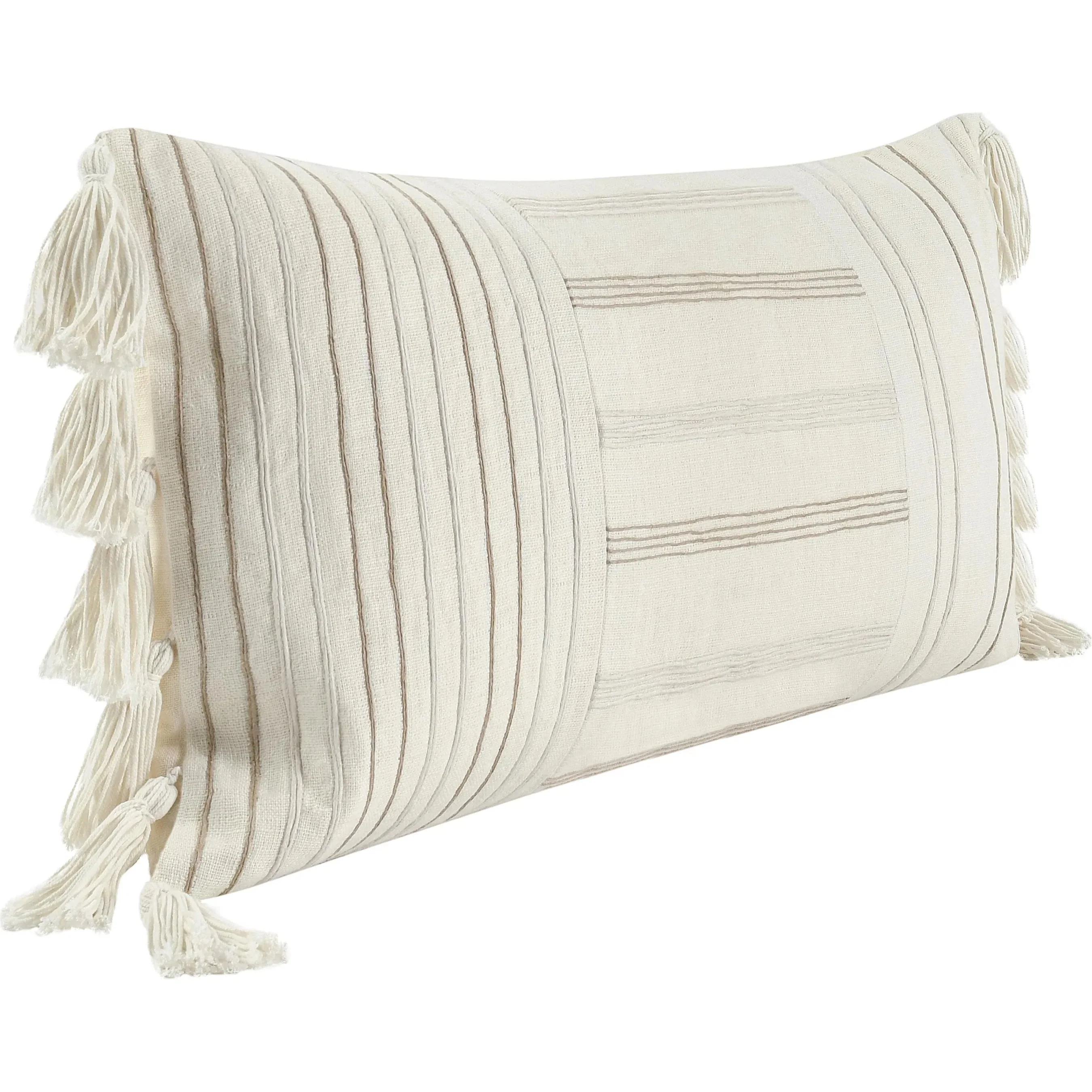 Apana Linen Blend Striped Woven Throw Pillow - Image 6