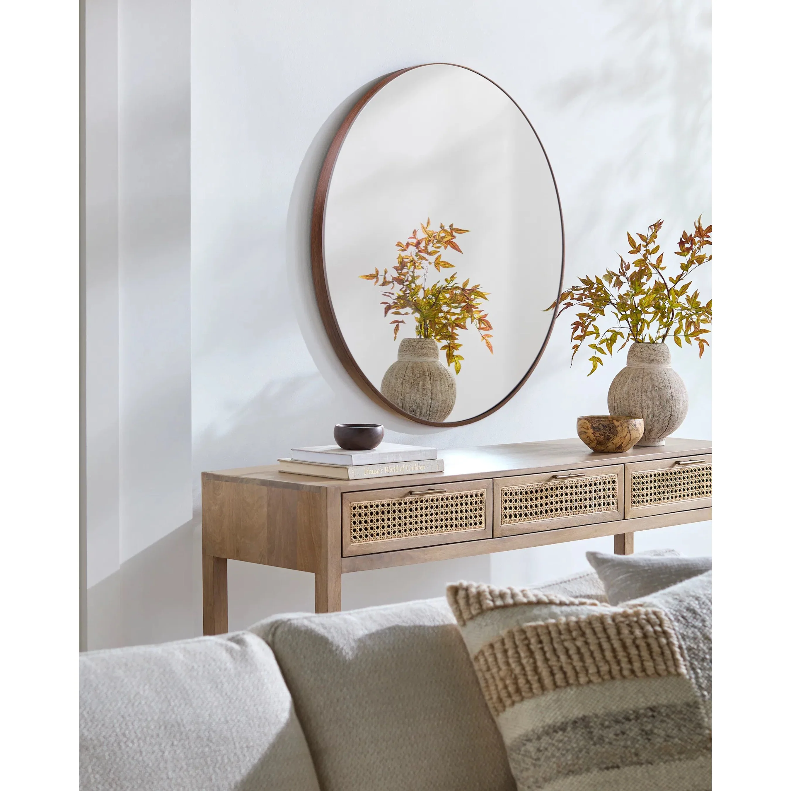 Aranya Round Accent Wall Mirror - Image 6