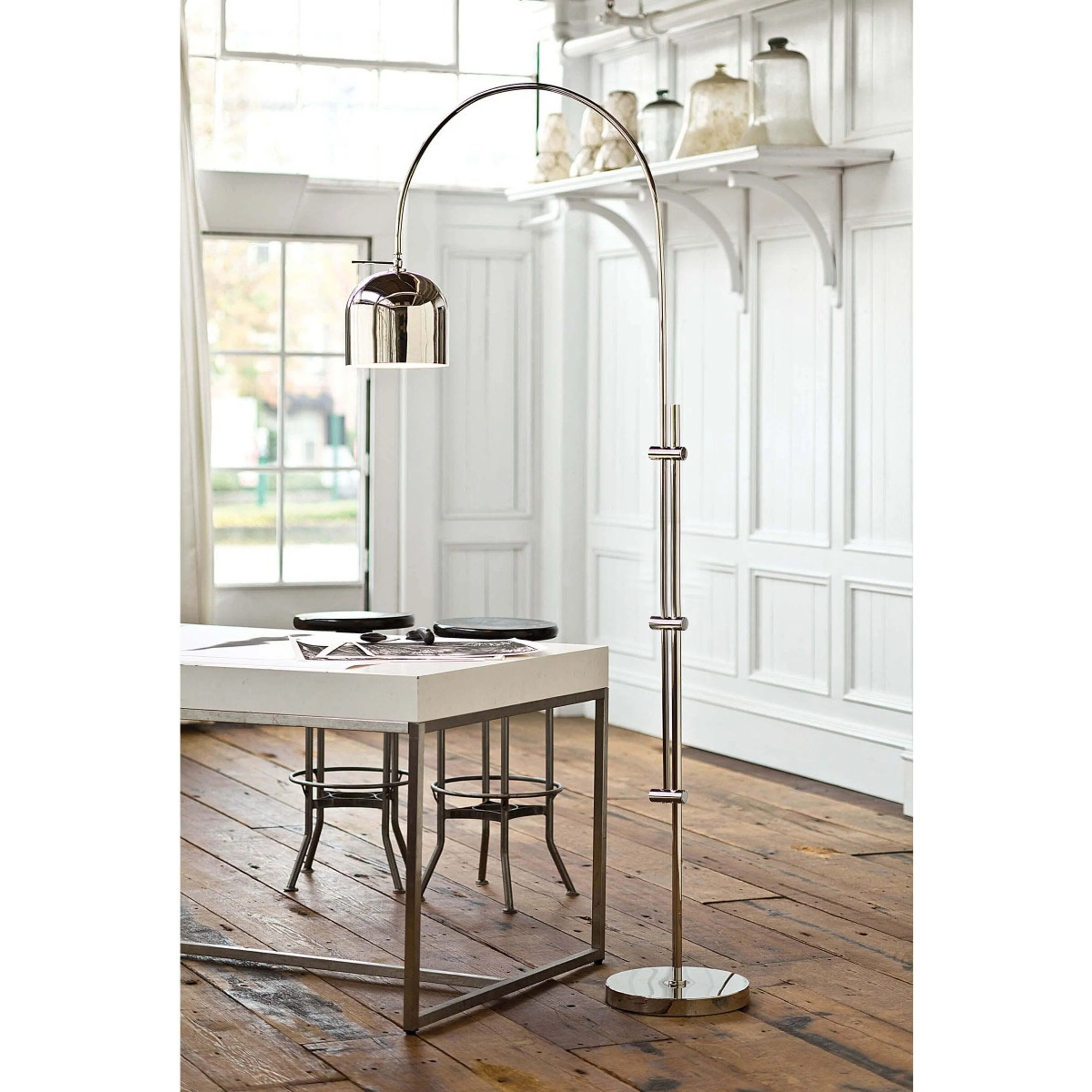 Arc Floor Lamp with Metal Shade - Image 6