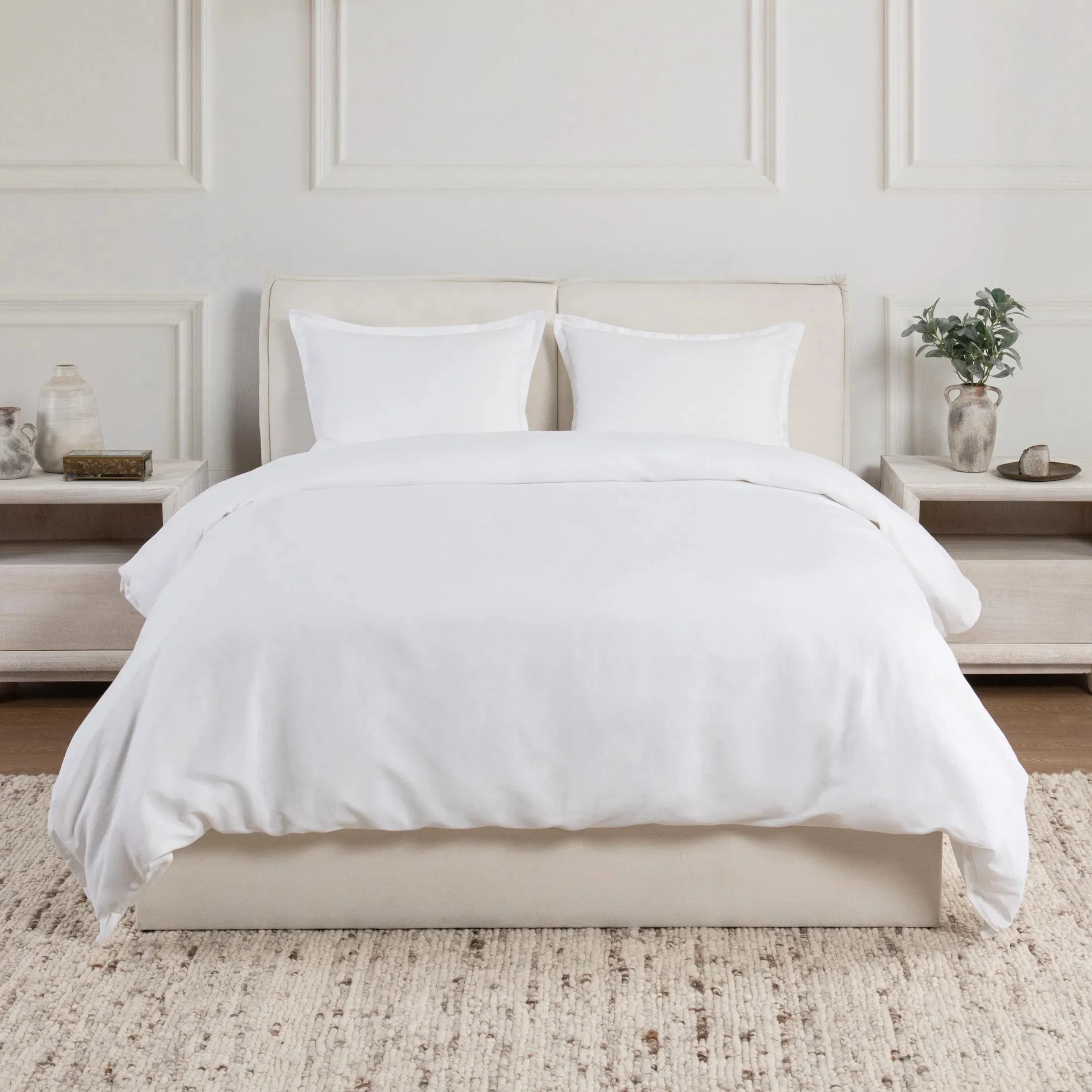 Arcadia 3-Piece Linen Blend Duvet Set - Image 7