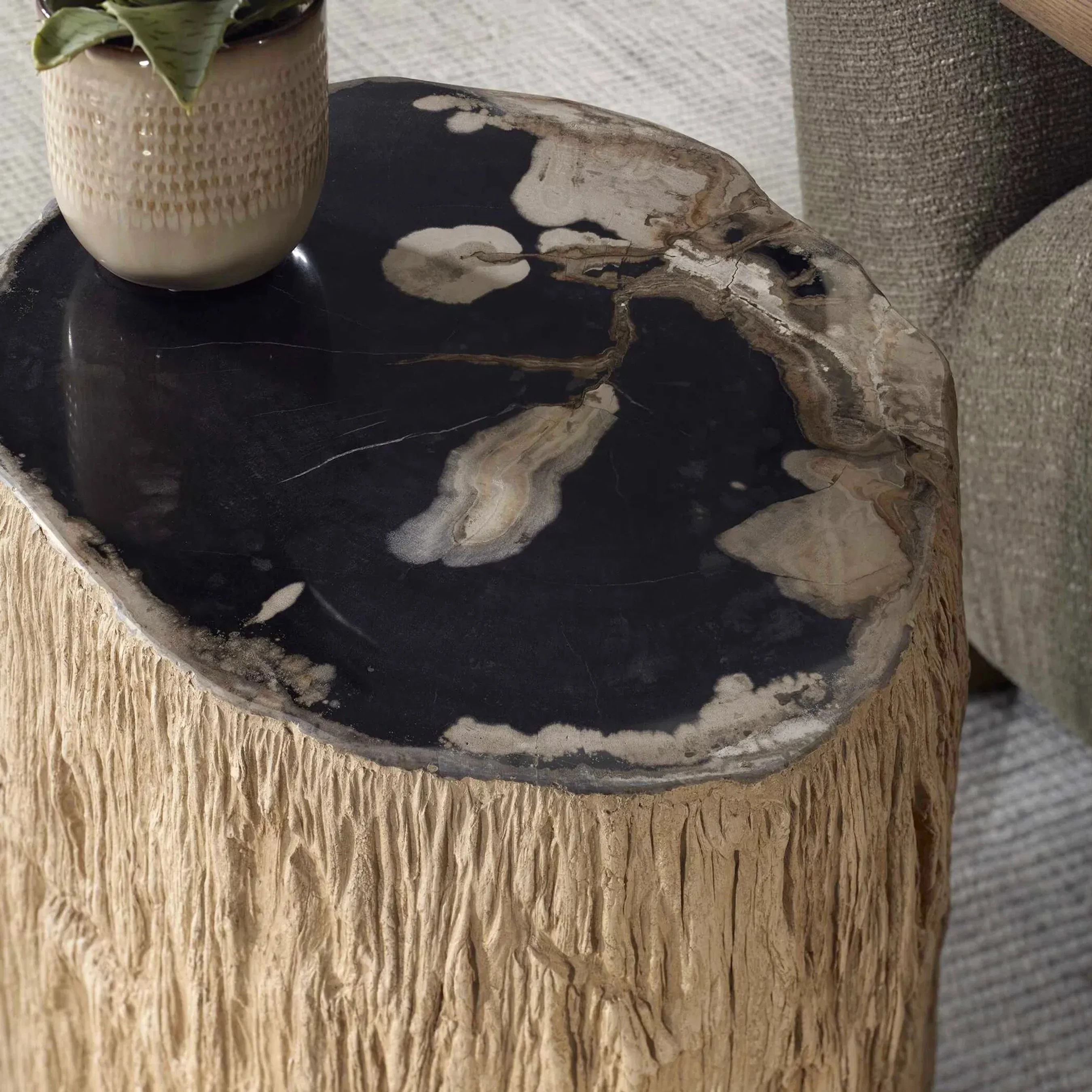 Arco Petrified Top Accent Table - Image 2